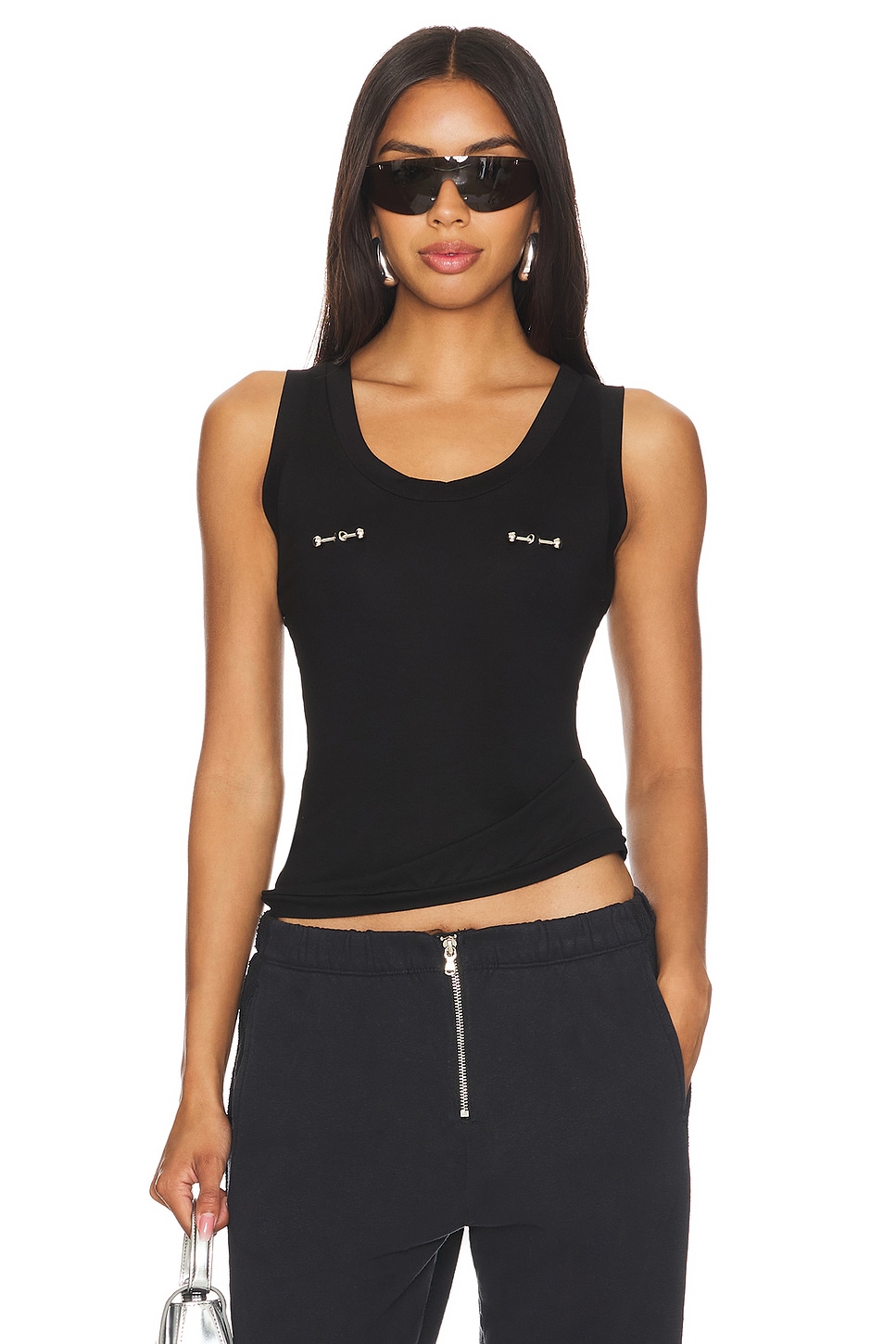 LADO BOKUCHAVA - x REVOLVE Pierced Cropped Tank Top | Plush