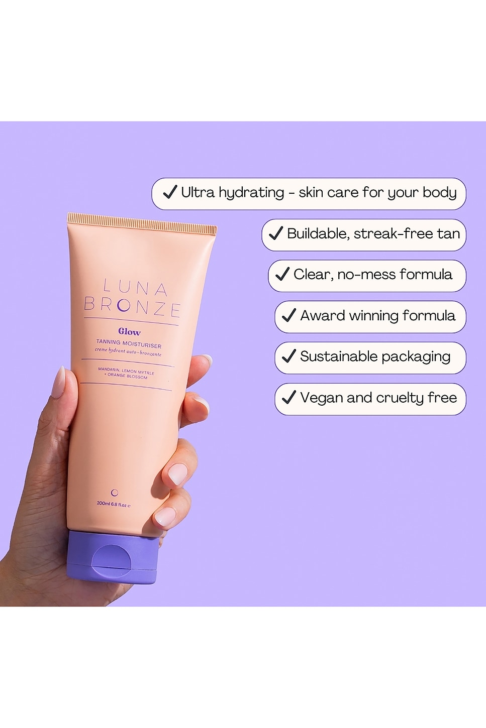 Luna Bronze GLOW TANNING MOISTURIZER 셀프 태너