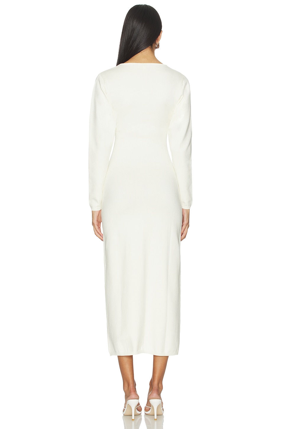 L'Academie by Marianna Yaslin Midi Dress in Ivory | REVOLVE