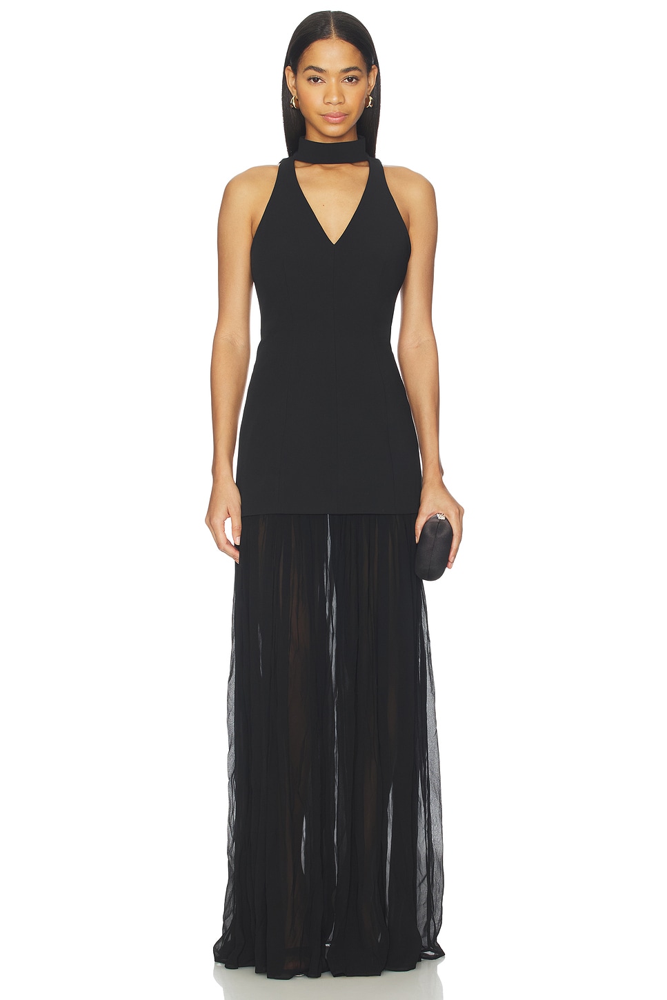 Serin Gown in Black View 1 of 6
