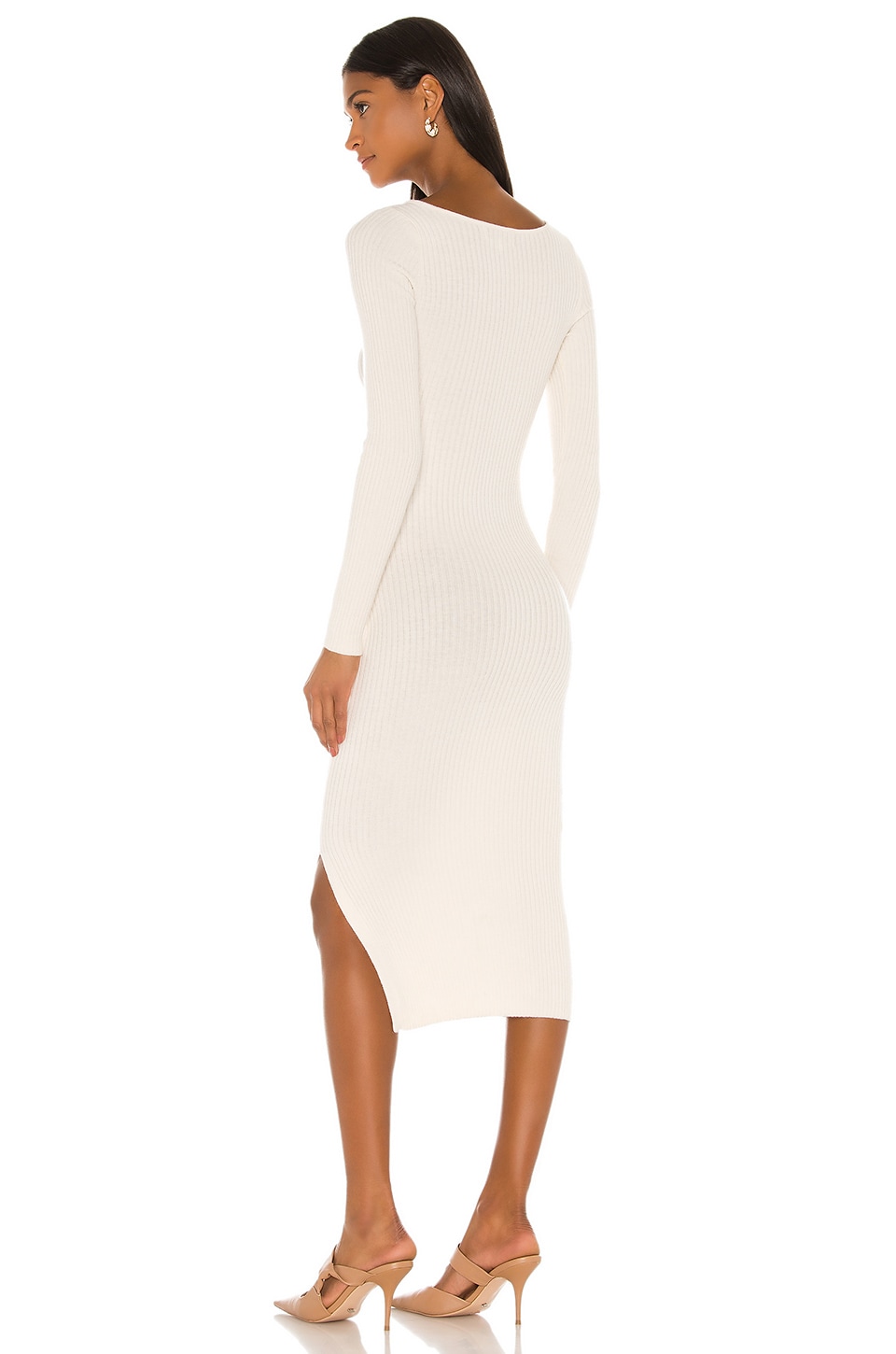 L'Academie Nessa Sweater Dress in Cream | REVOLVE