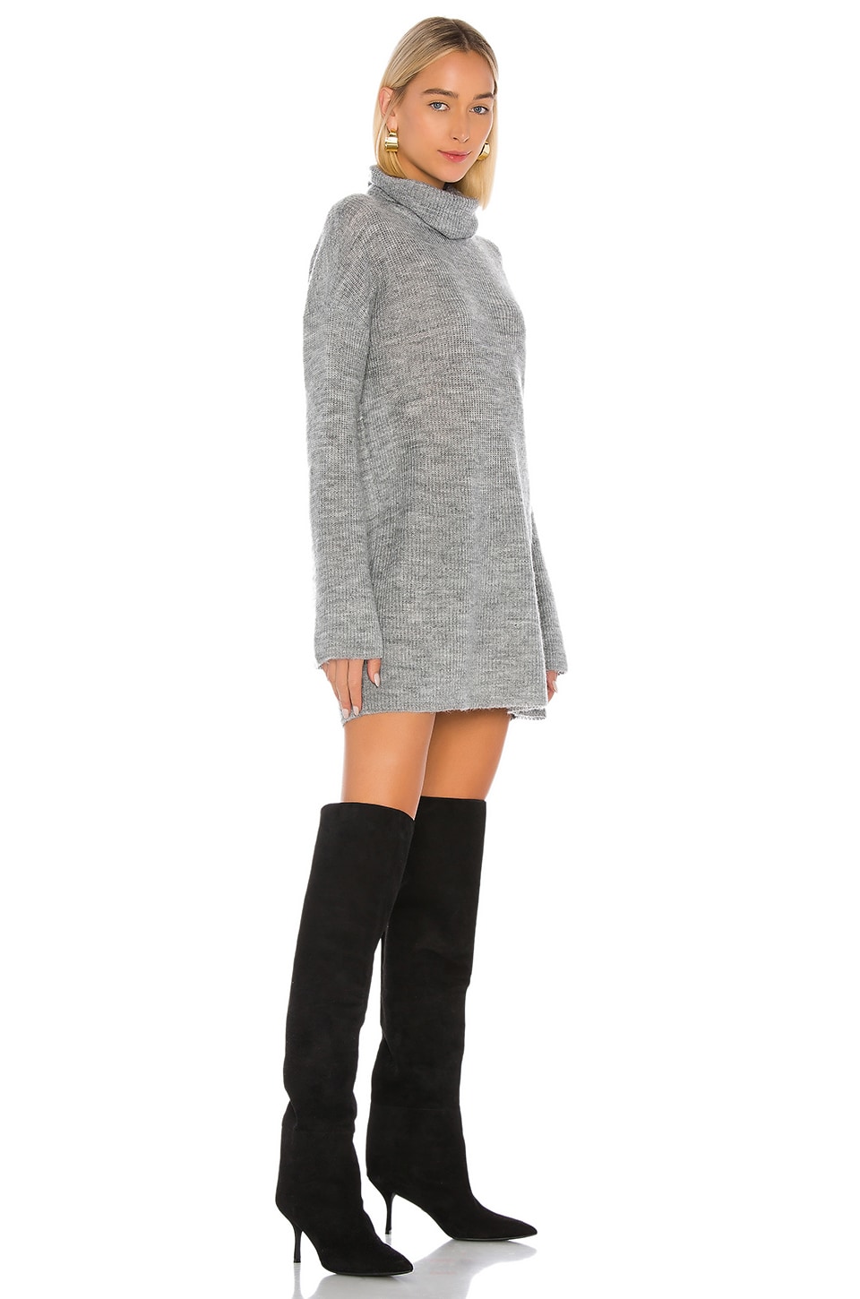 L'Academie Sable Sweater Dress in Grey