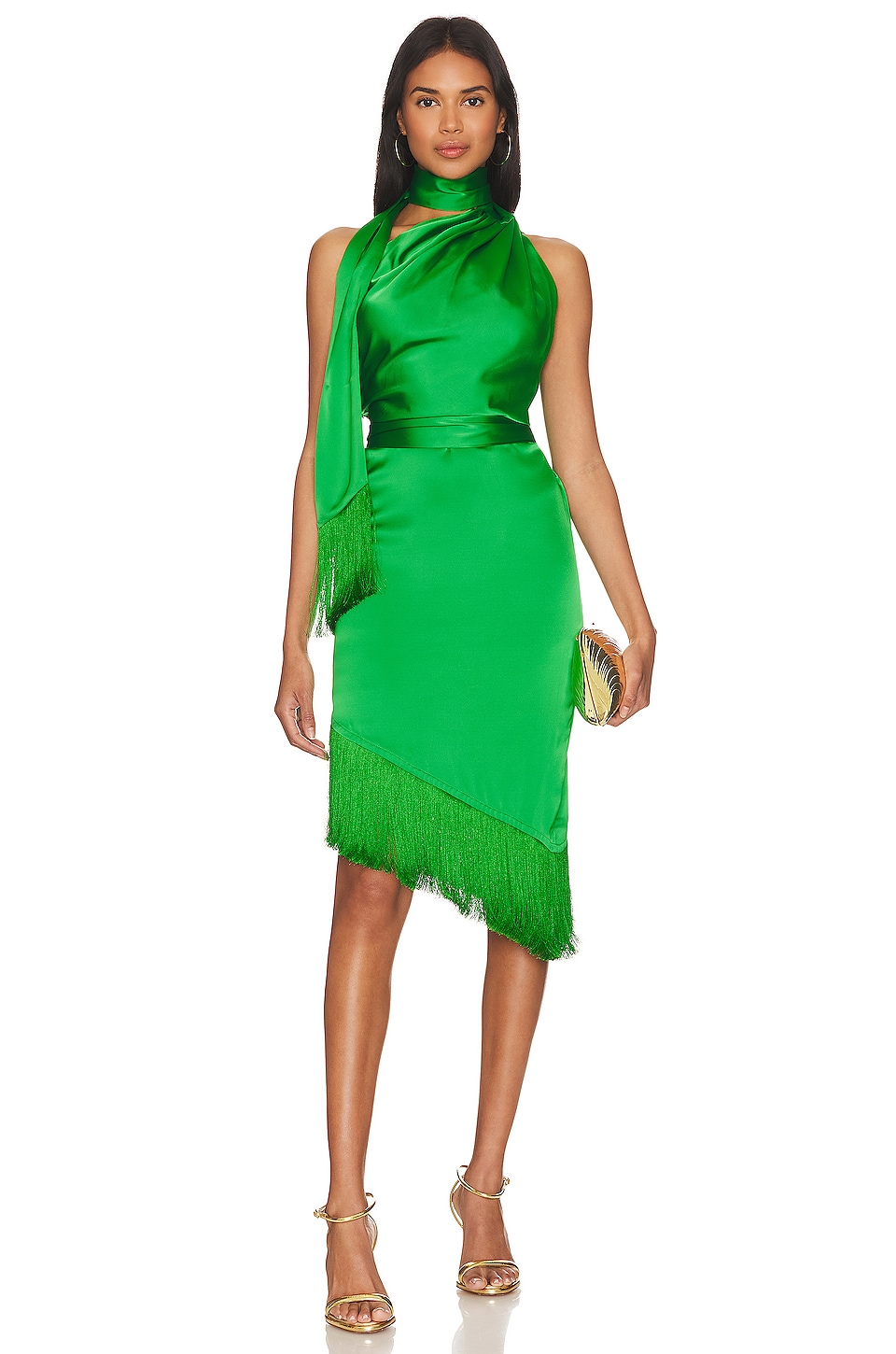 Image 1 of Ziggy Mini Dress in Jewel Green