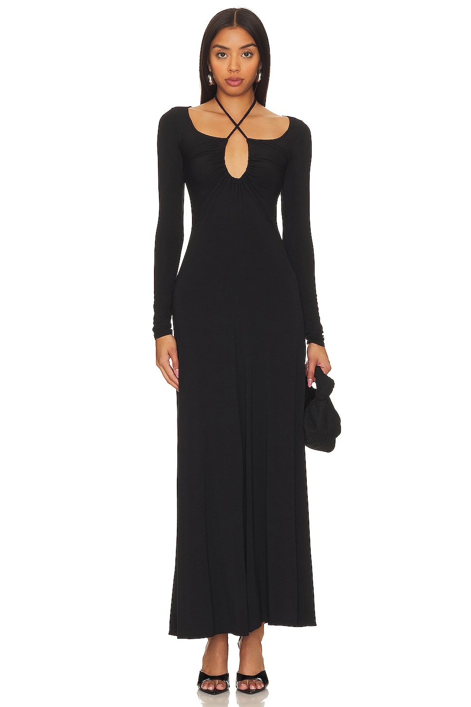 L'Academie Veanna Maxi Dress in Black | REVOLVE