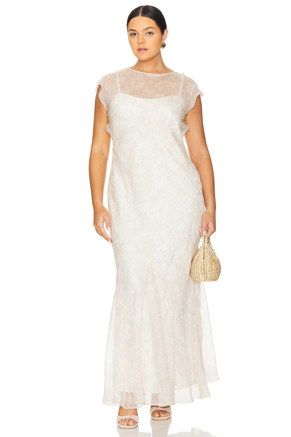 L'Academie by Marianna Capucine Silk Maxi Dress thumbnail