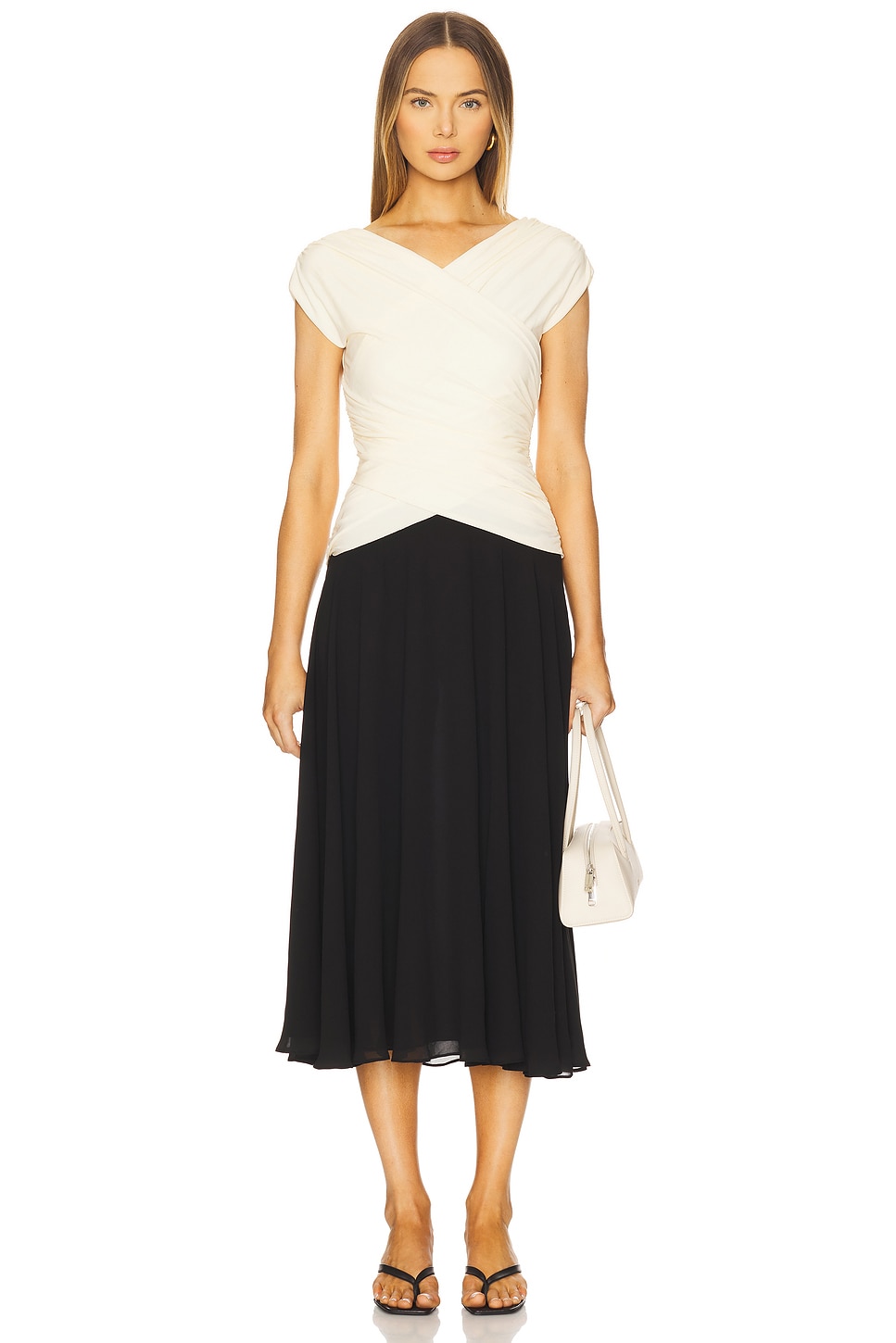 a line silhouette dress Powerline A-Line Midi Dress