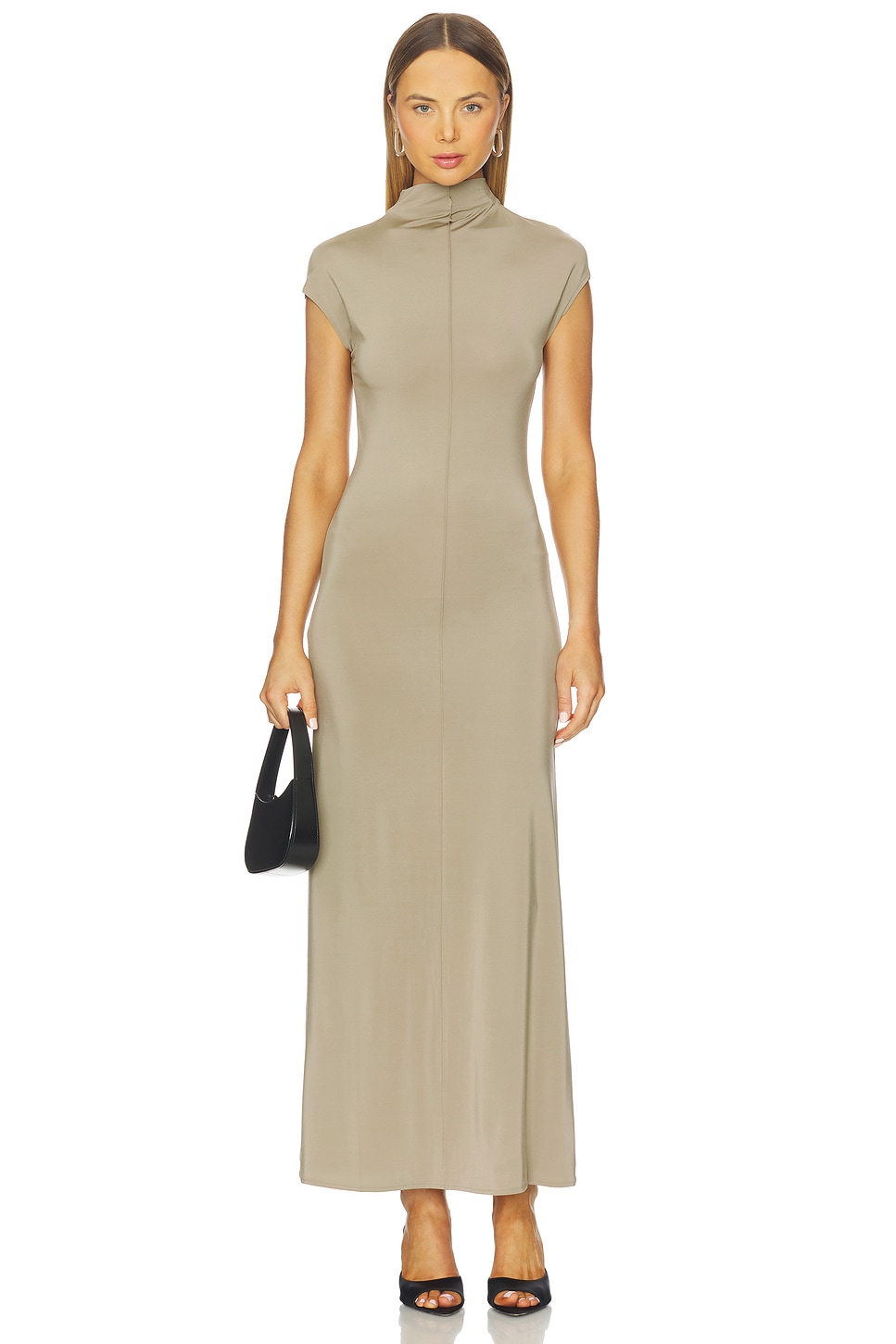 Rebecca Maxi Dress in Beige View 1 of 6