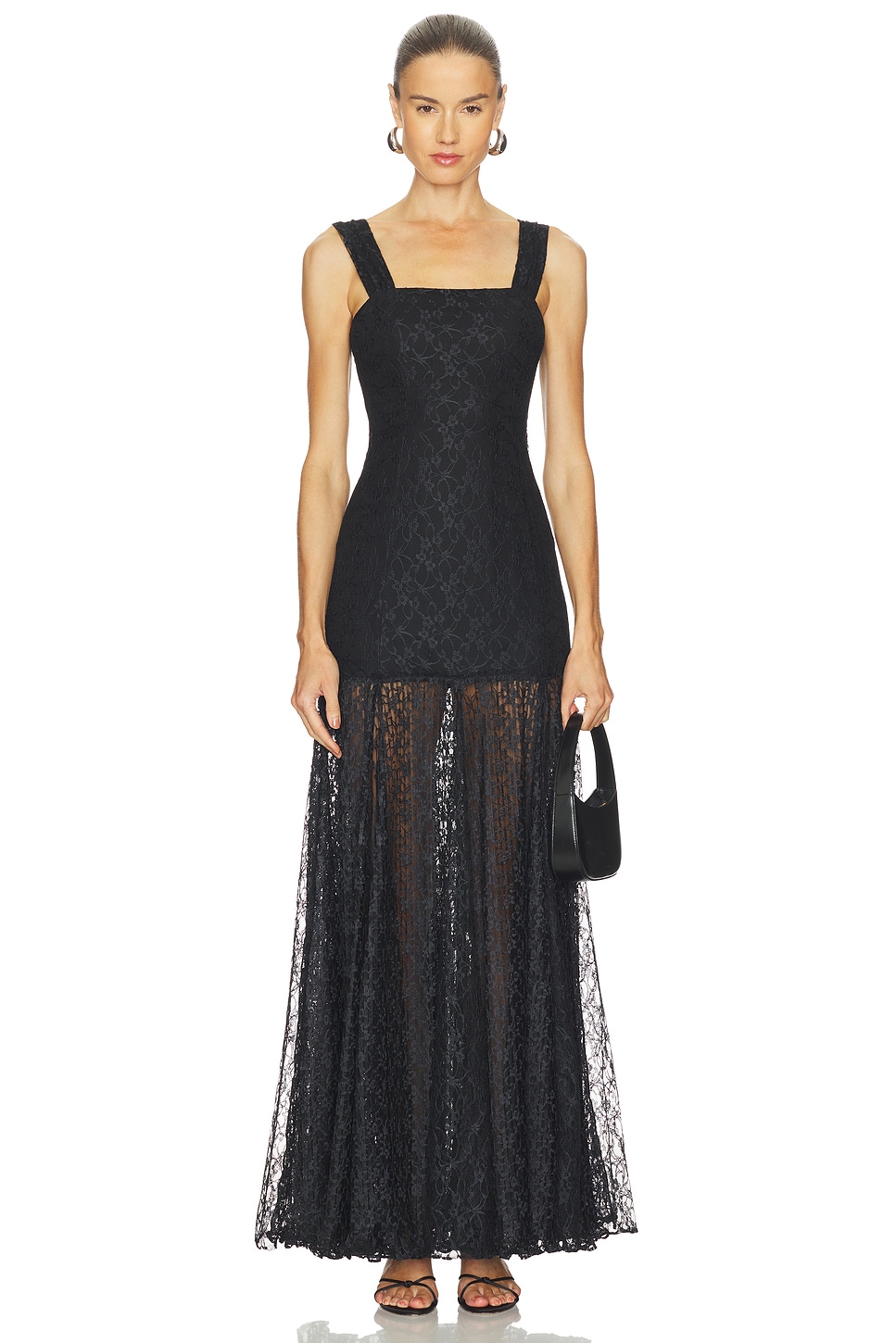 Abri Gown in Black View 1 of 6