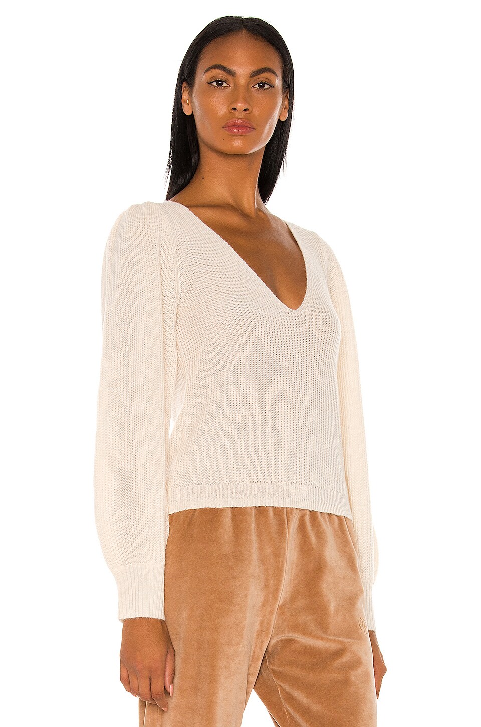 L'Academie Rosette Sweater in Ivory