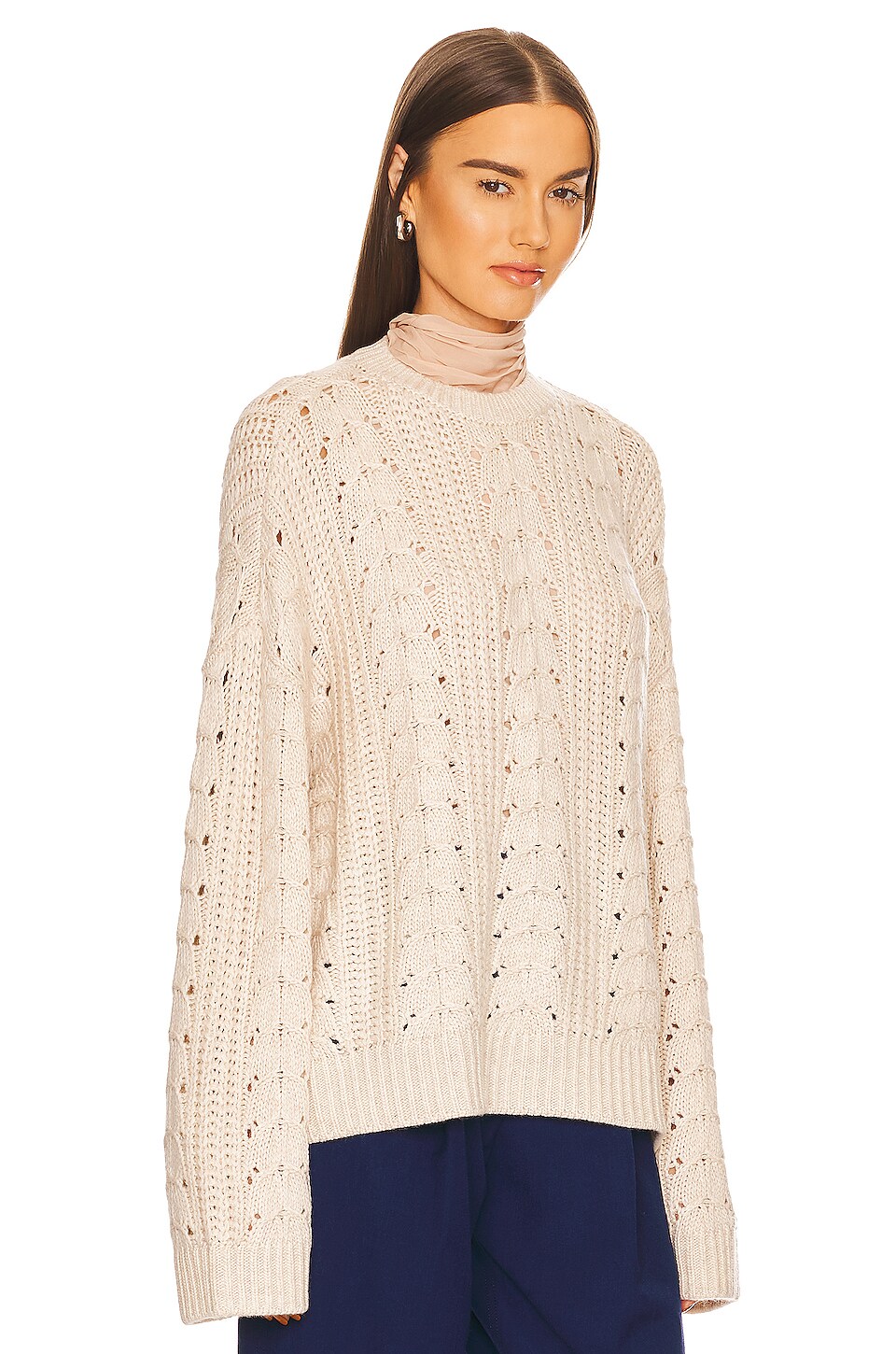 L'Academie FARIDA クルーネックプルオーバー