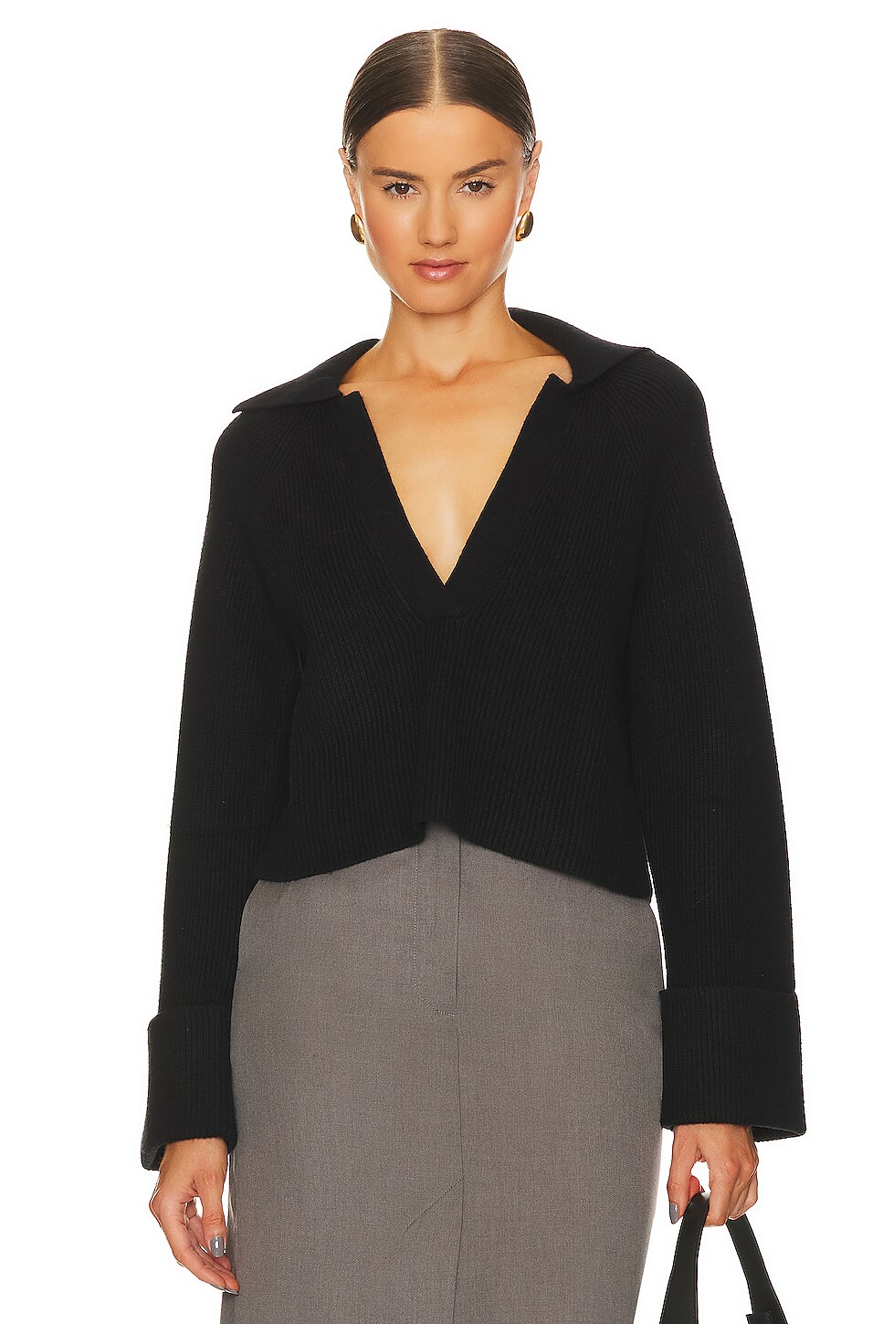 L'Academie Harvey Pullover in Black | REVOLVE