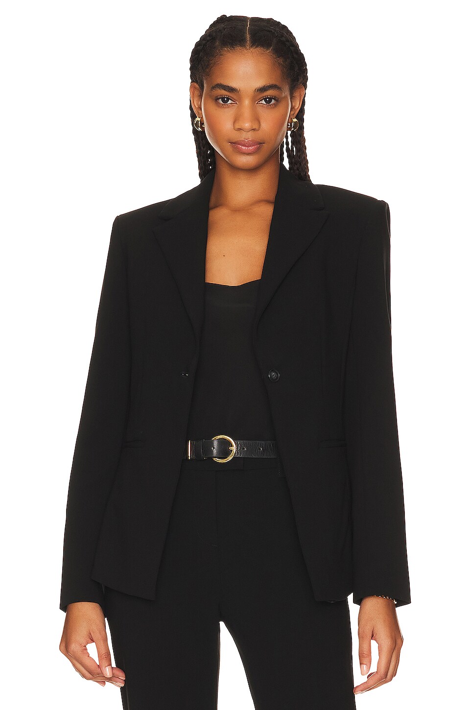 L'Academie The Slim Fitted Blazer in Black | REVOLVE