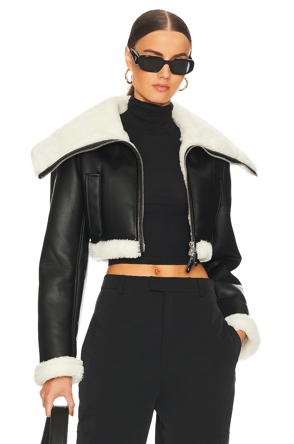 Image 1 of Lilianna Cropped Jacket in Black