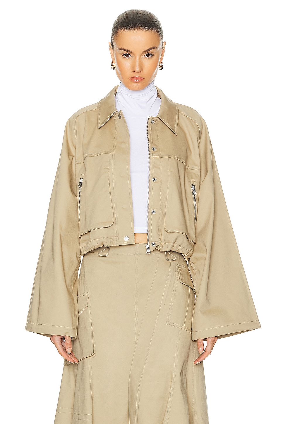 AFRM Wrenley Jacket in Olive Night