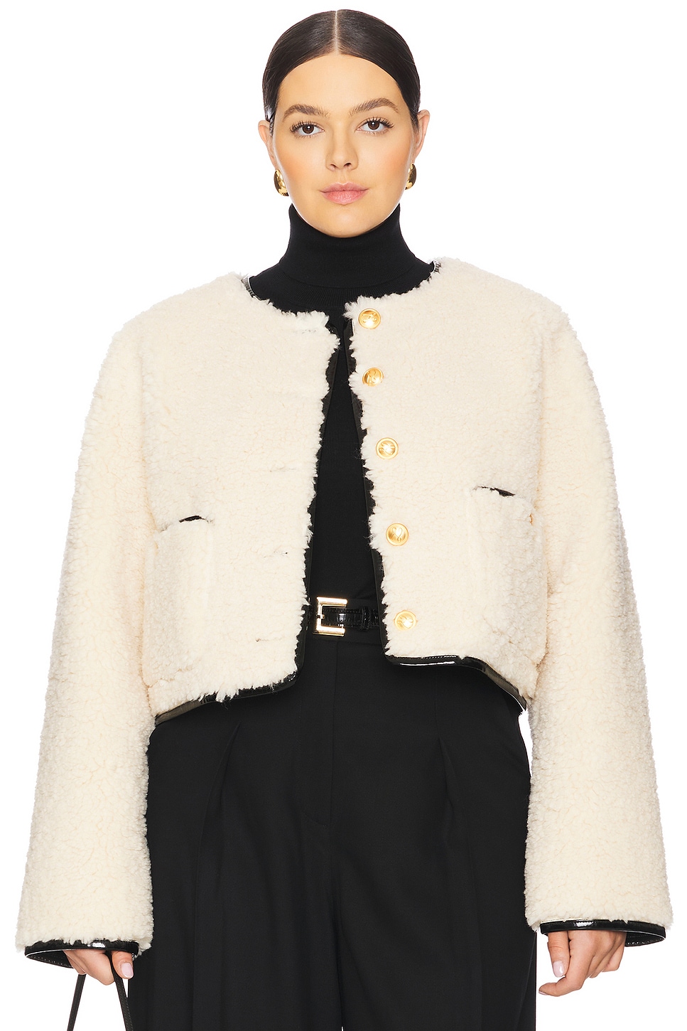By Marianna Pauchet Reversible Faux Sherpa Jacket