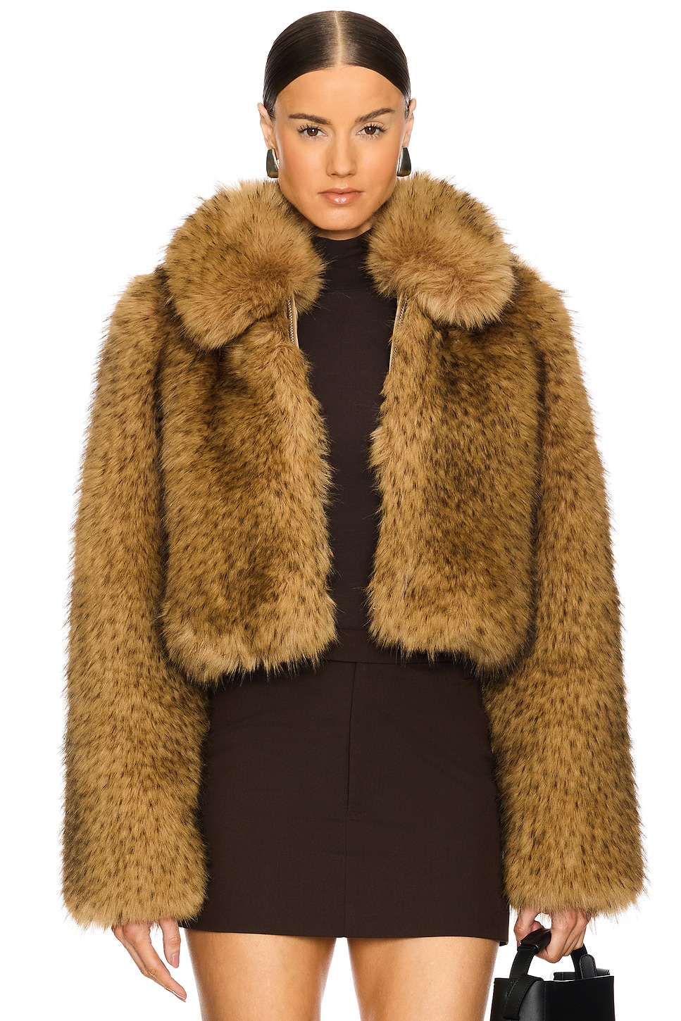 L'Academie by Marianna Savoie Faux Fur Jacket in Beige | REVOLVE
