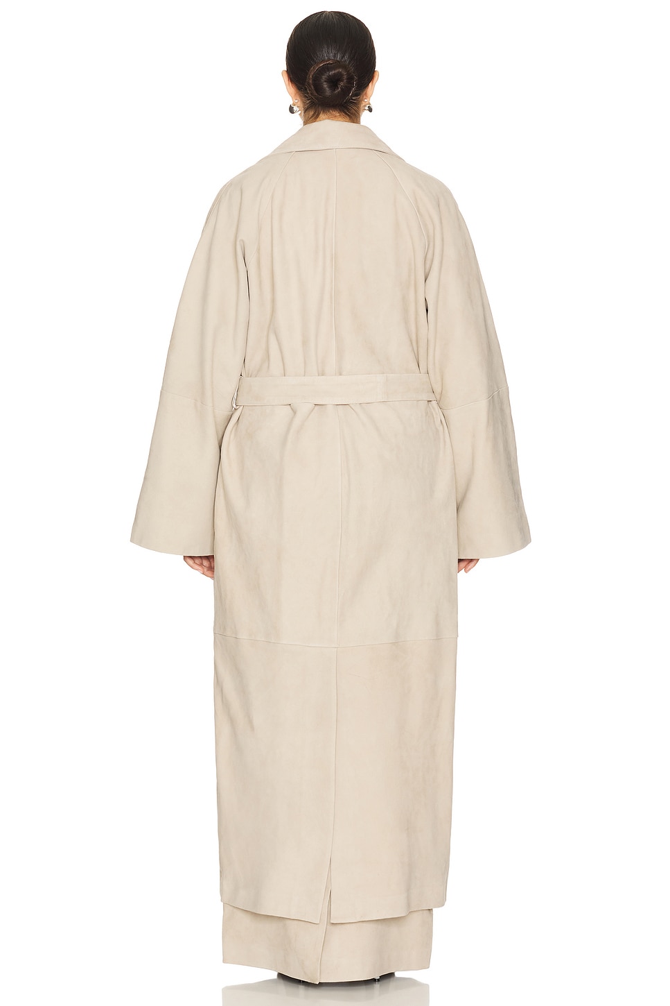 by Marianna Kofi Suede Trench Coat