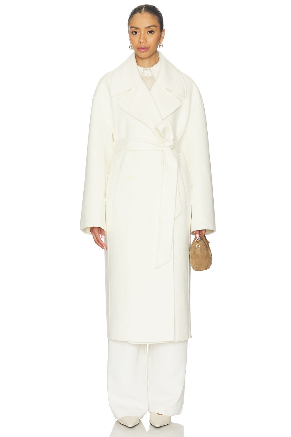 By Marianna Kye Wool Coat in Ivory View 1 of 8