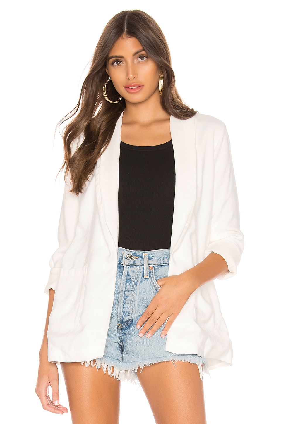 L'Academie Castaway Blazer in White