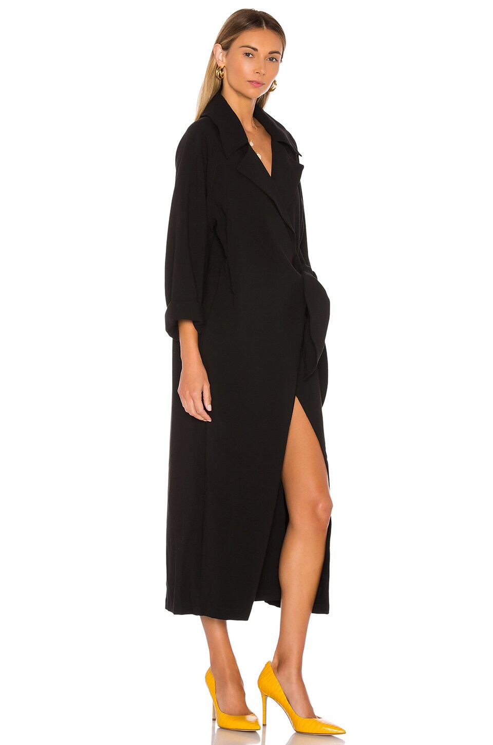 L'Academie The Magdala Coat in Black