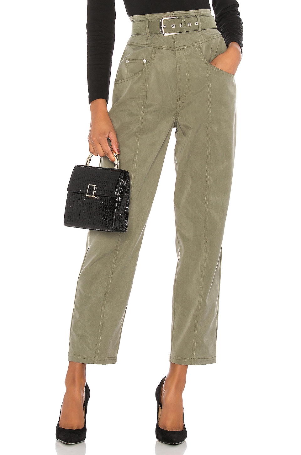 L'Academie The Lisa Pant in Olive Green | REVOLVE