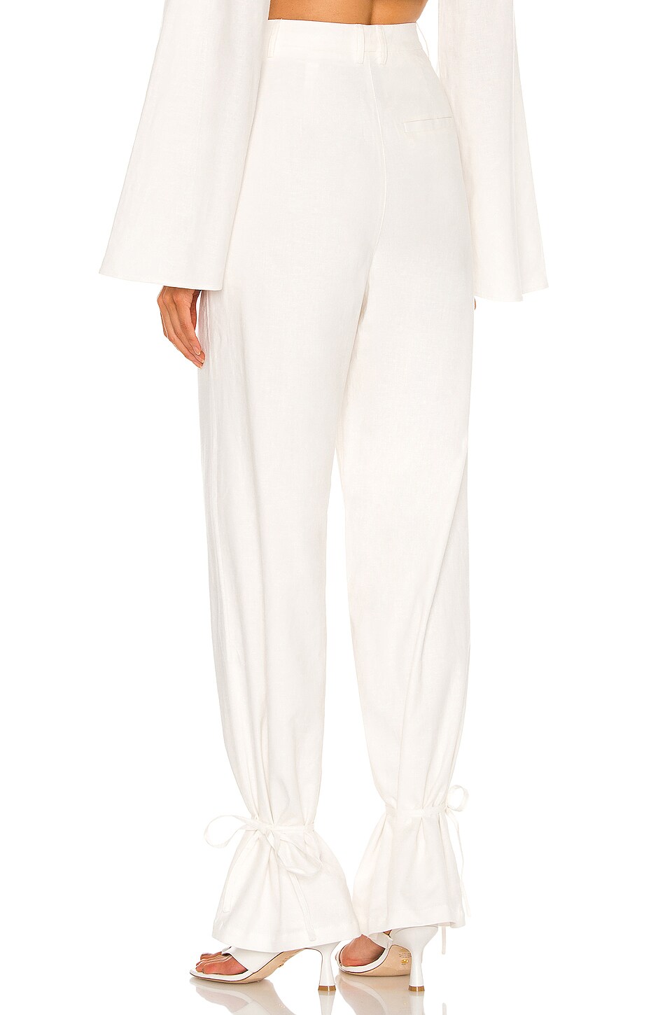 L'Academie Gather Ankle Pant in Ivory | REVOLVE