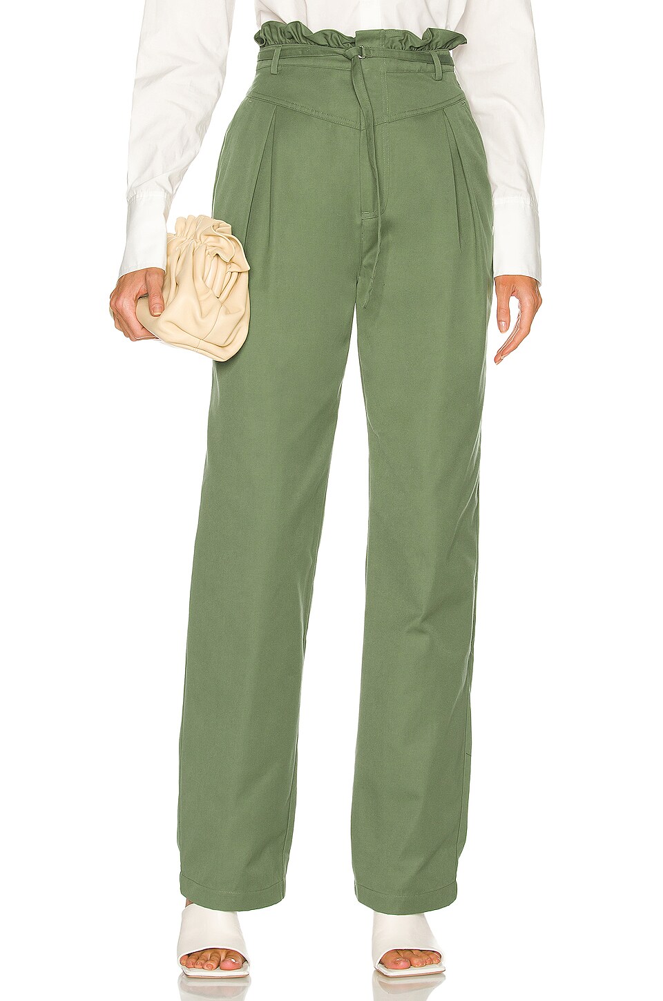 L'Academie Zaria Pant in Forest Green 