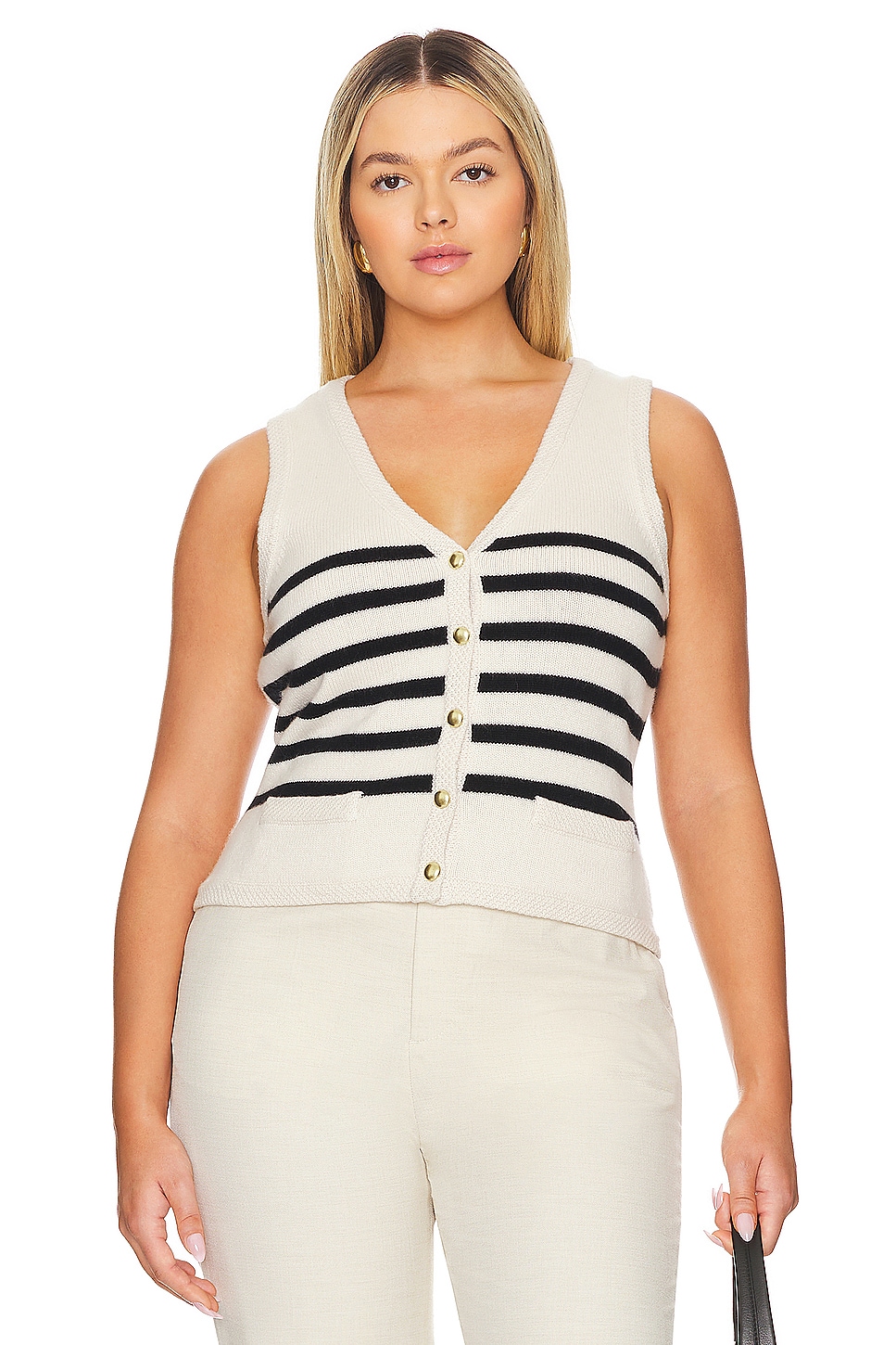 L'Academie by Marianna Calanth Striped Vest