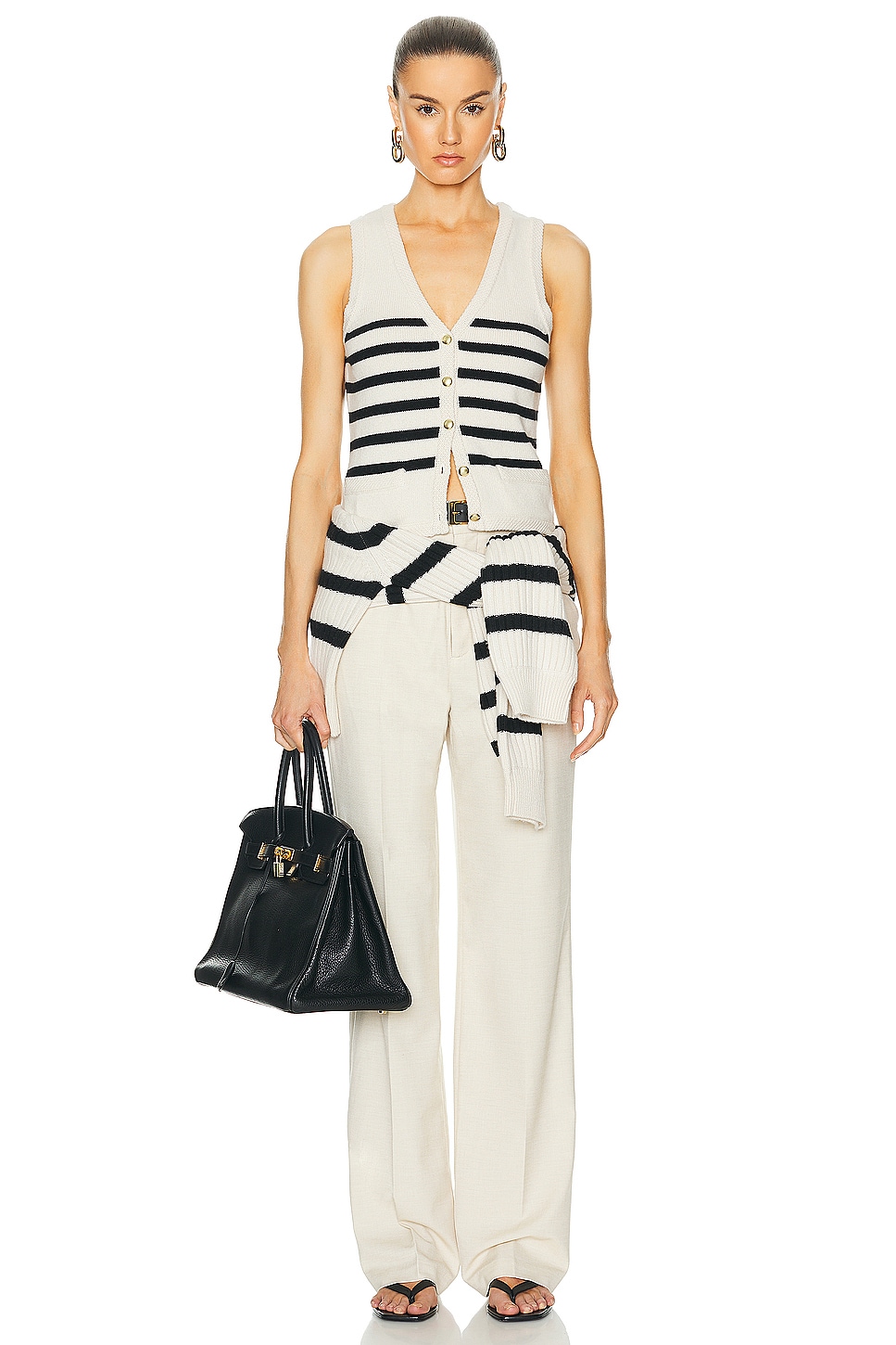 L'Academie by Marianna Calanth Striped Vest