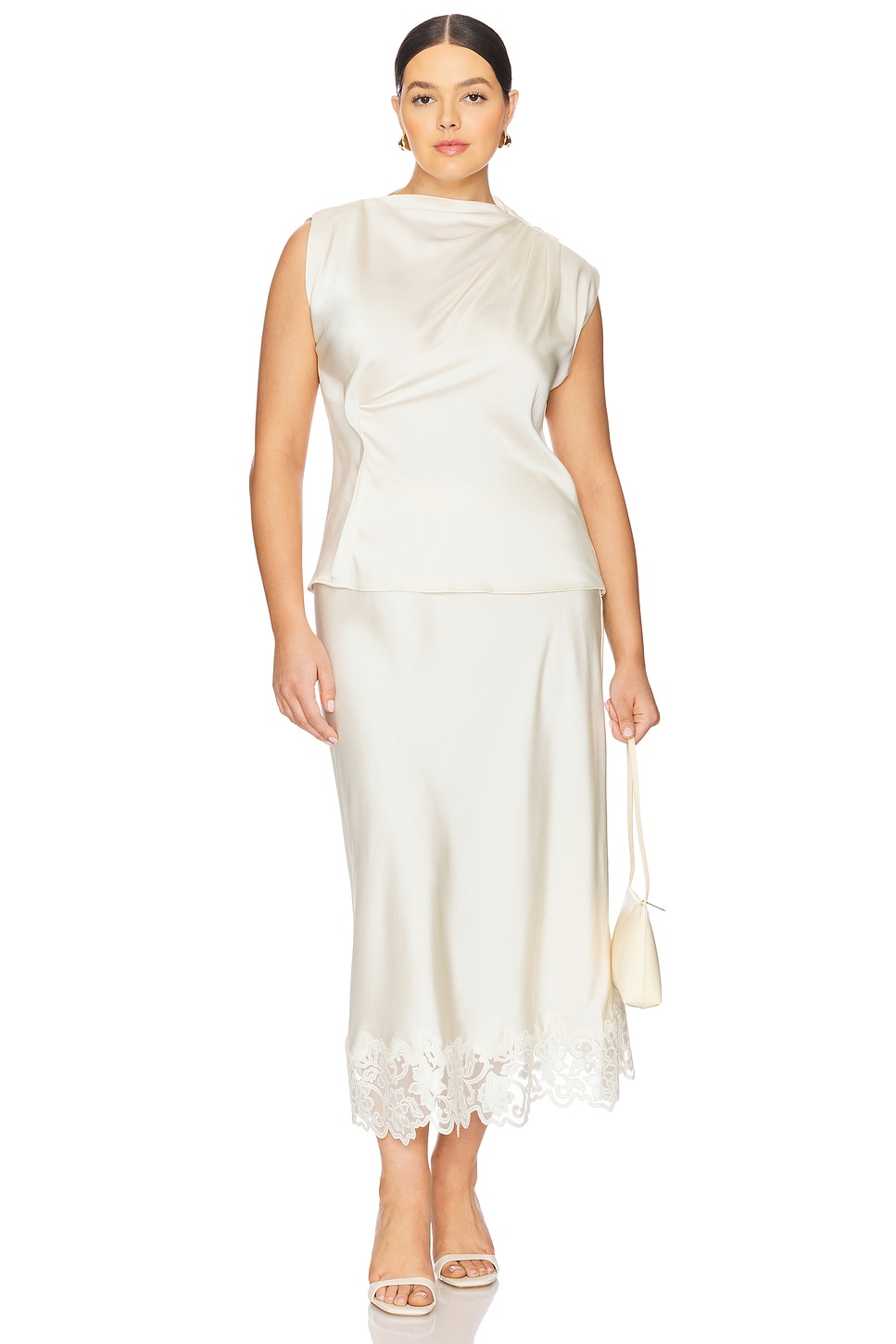 L'Academie by Marianna Adira Top in Ivory | REVOLVE