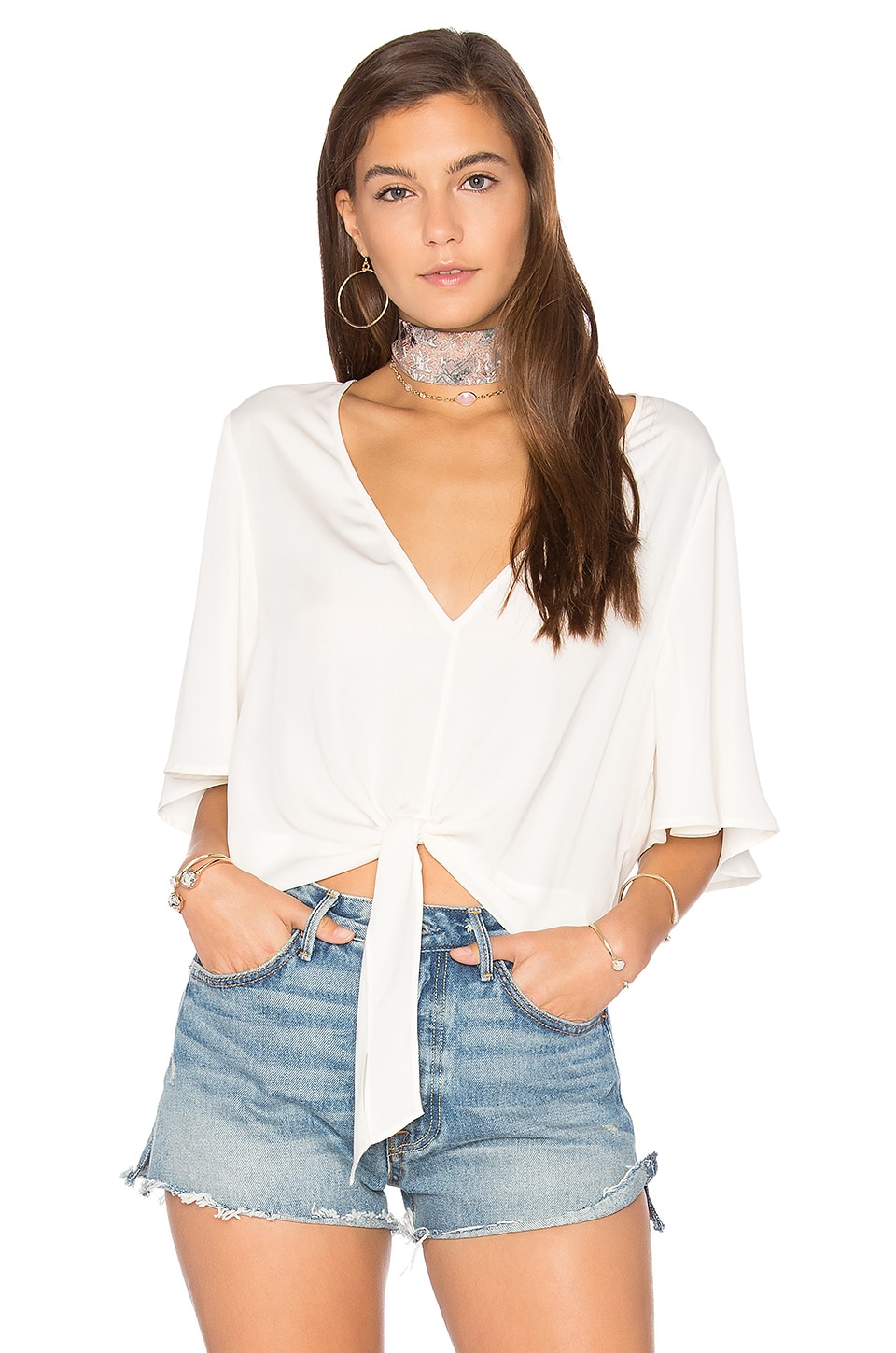 L'Academie The Tie Billowy in Ivory | REVOLVE