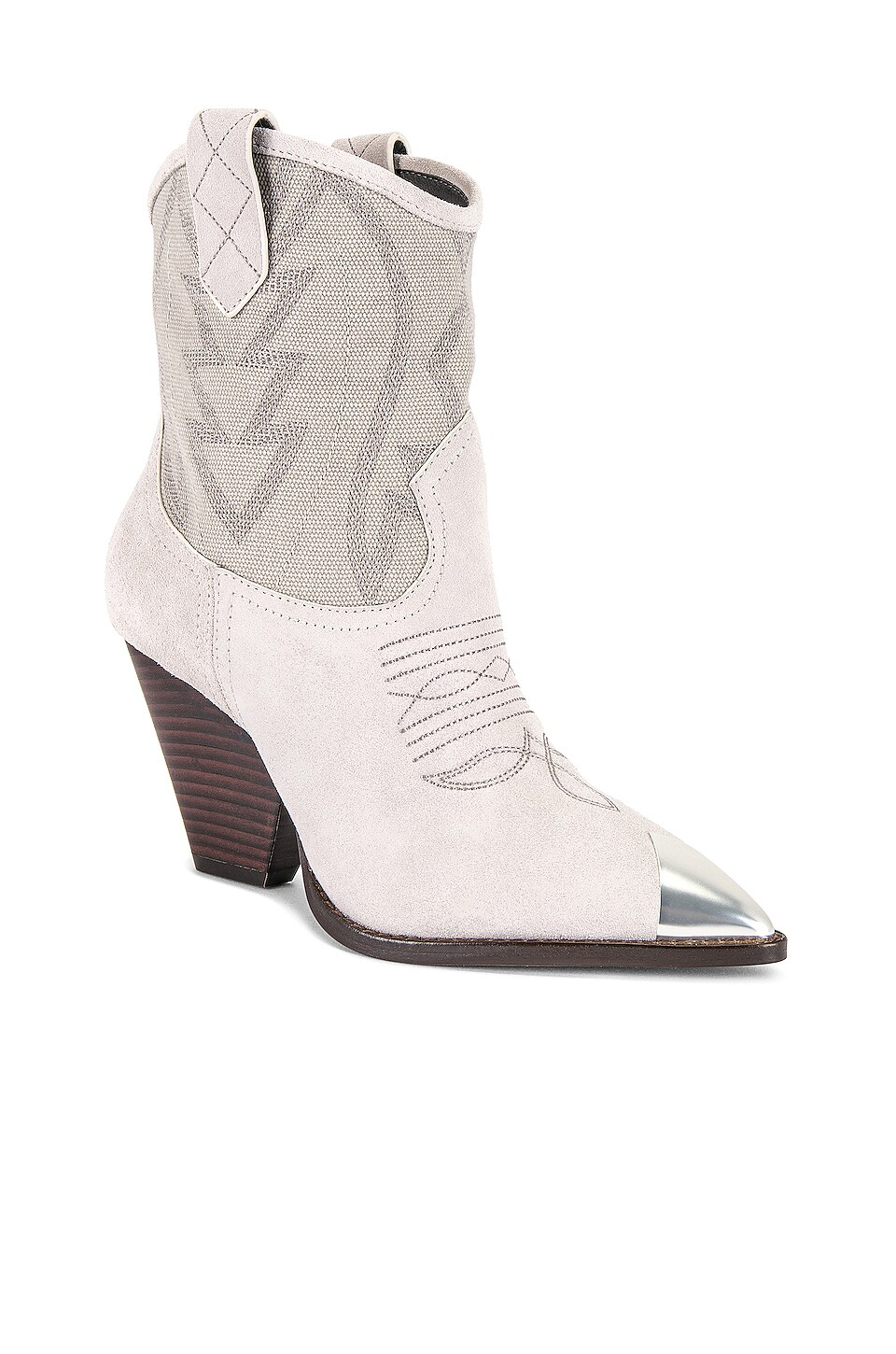Lola Cruz Gambels II Bootie in Off White