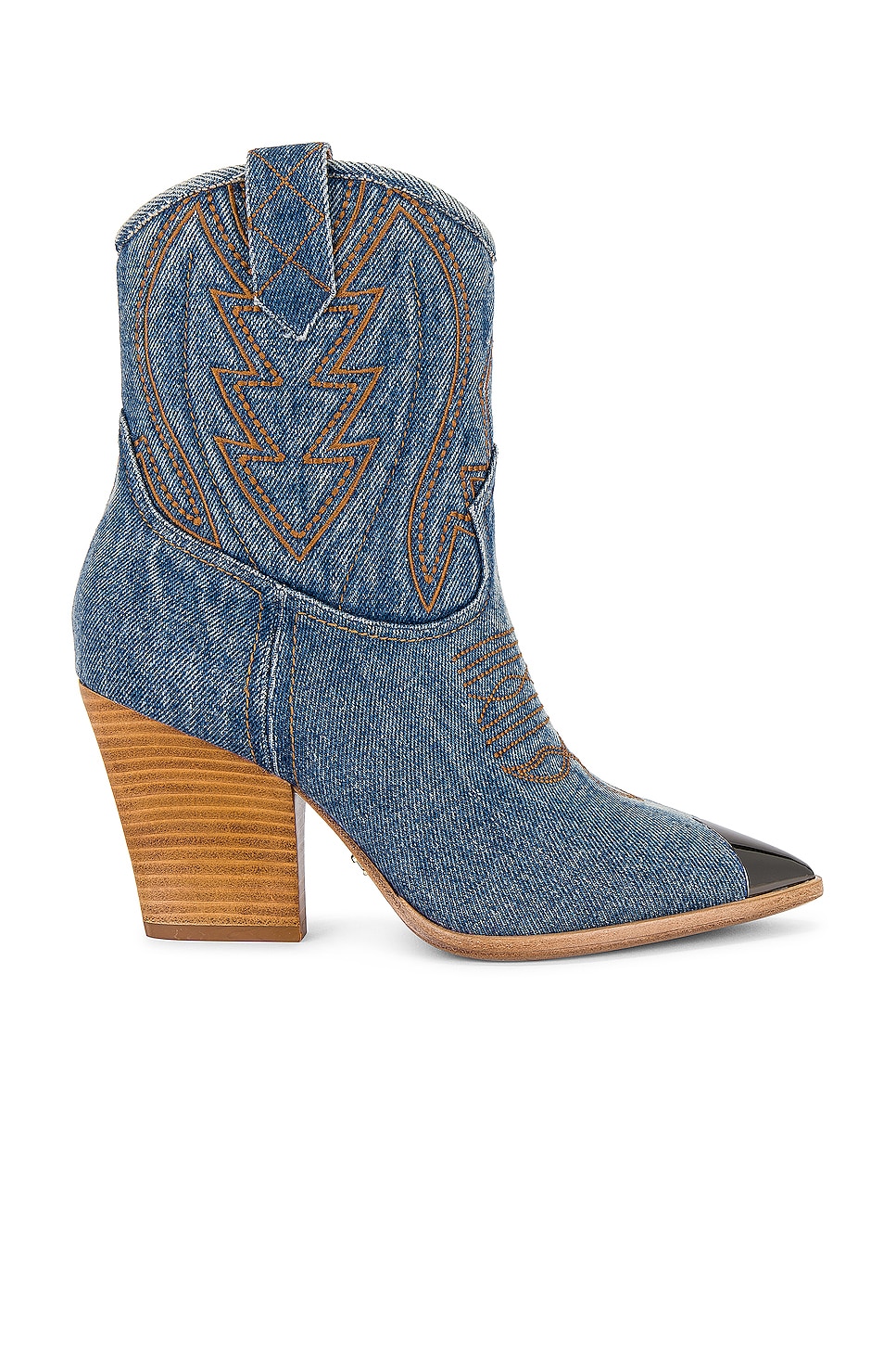 Lola Cruz Gambels Boot in Denim | REVOLVE