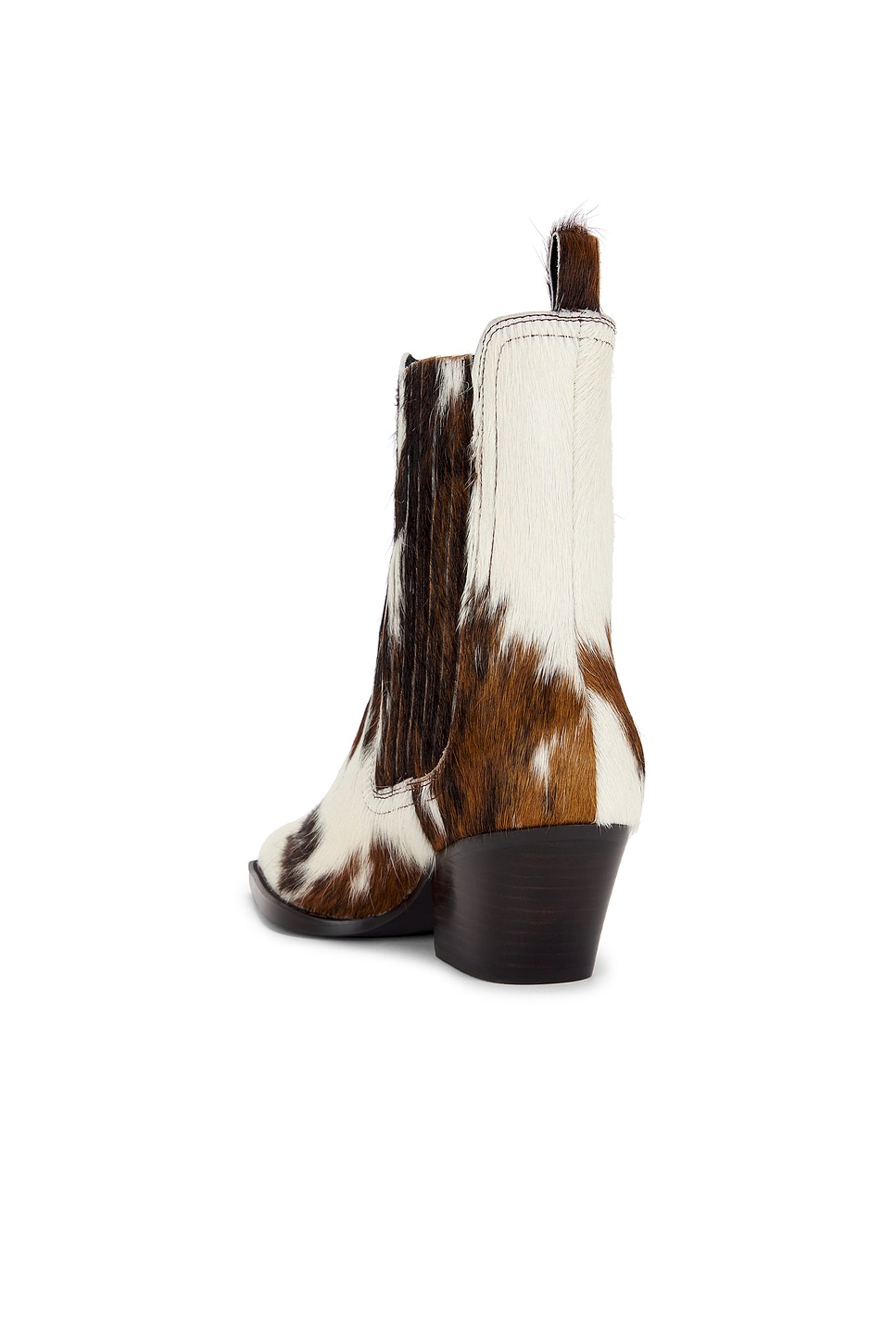 Lola Cruz Pony Hair Ankle Bootie