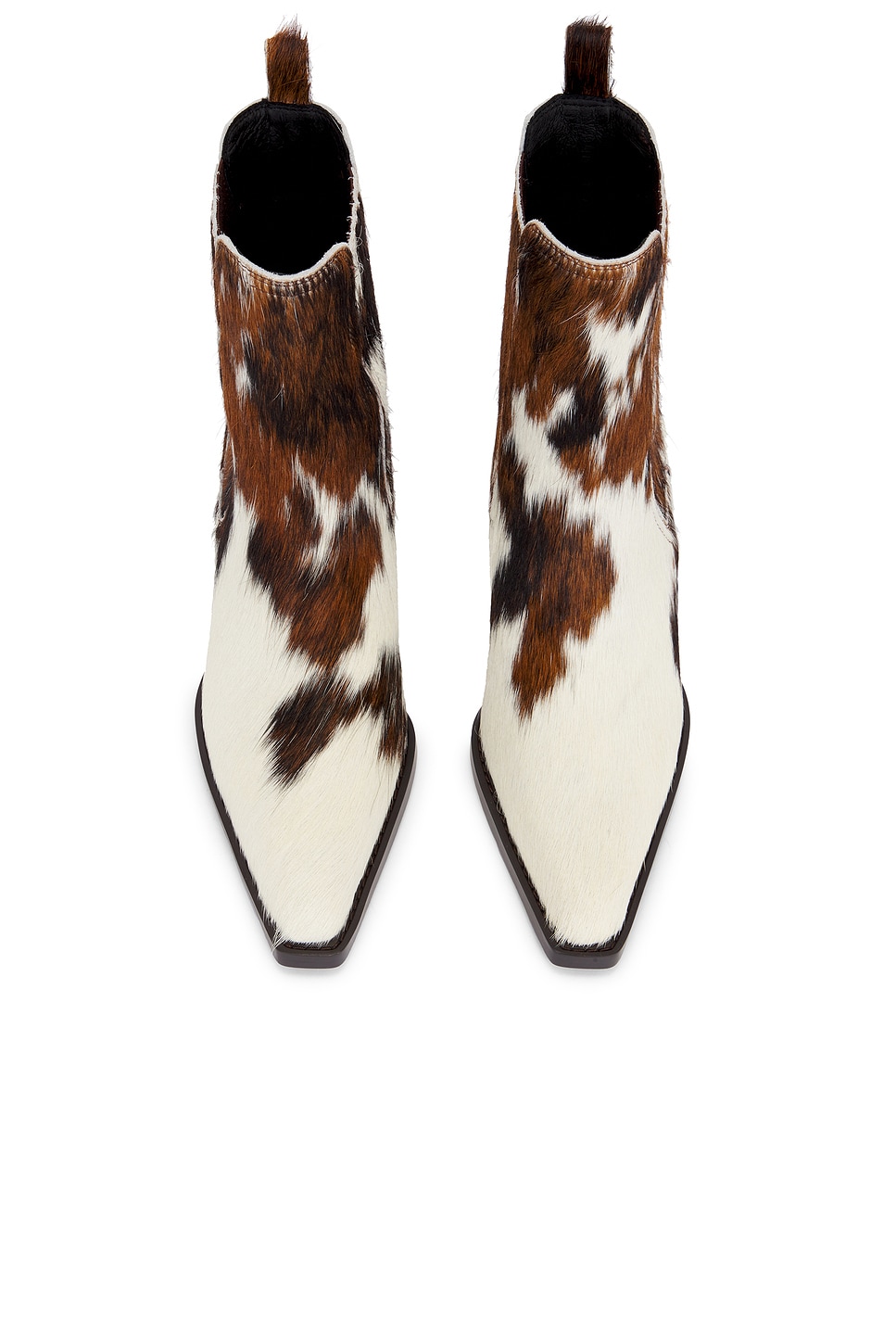 Lola Cruz Pony Hair Ankle Bootie