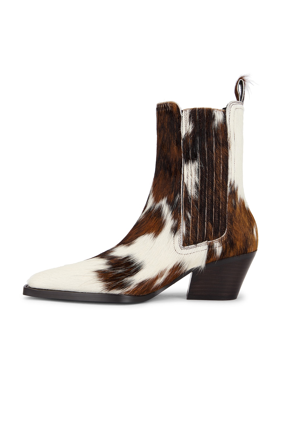 Lola Cruz Pony Hair Ankle Bootie
