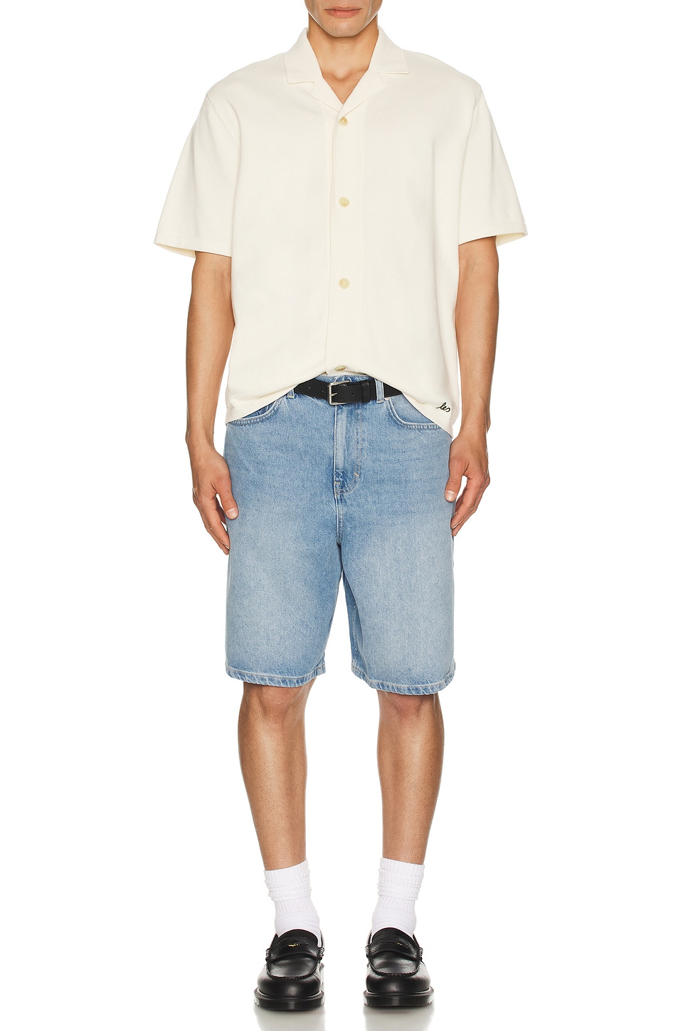 Ryder Washed Denim Shorts - Thumbnail 4