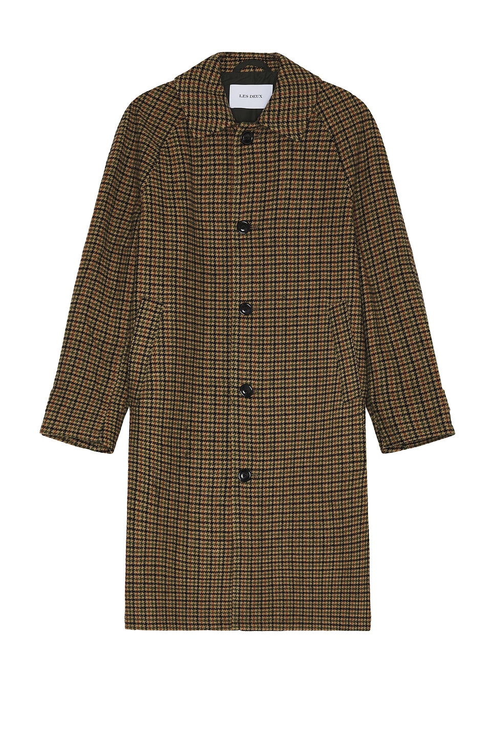 Michael Houndstooth Wool Coat