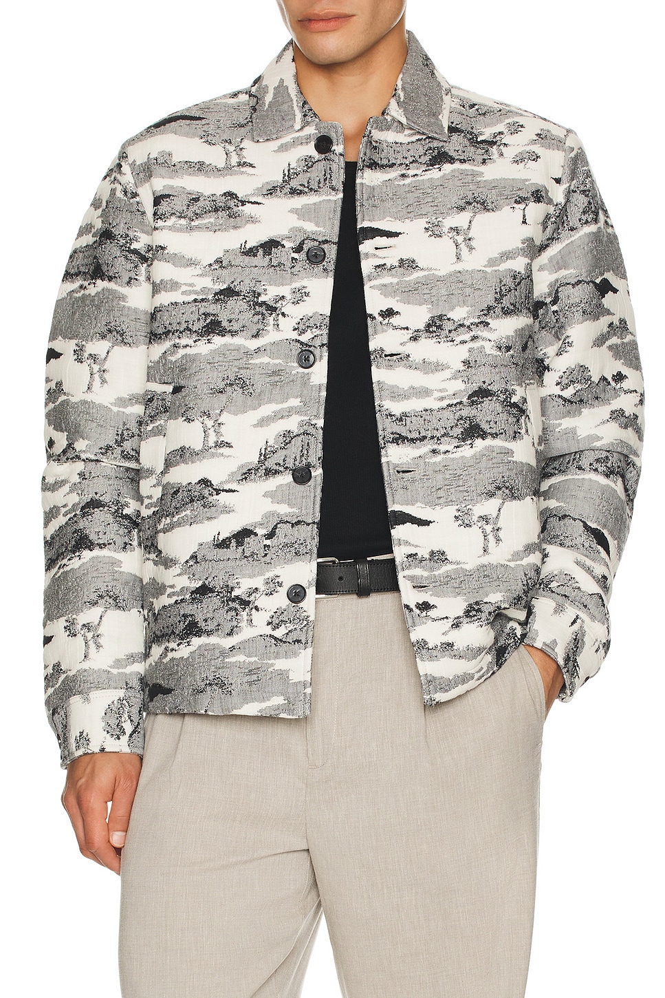 Jaiden Ruins Jacquard Overshirt - Thumbnail 3