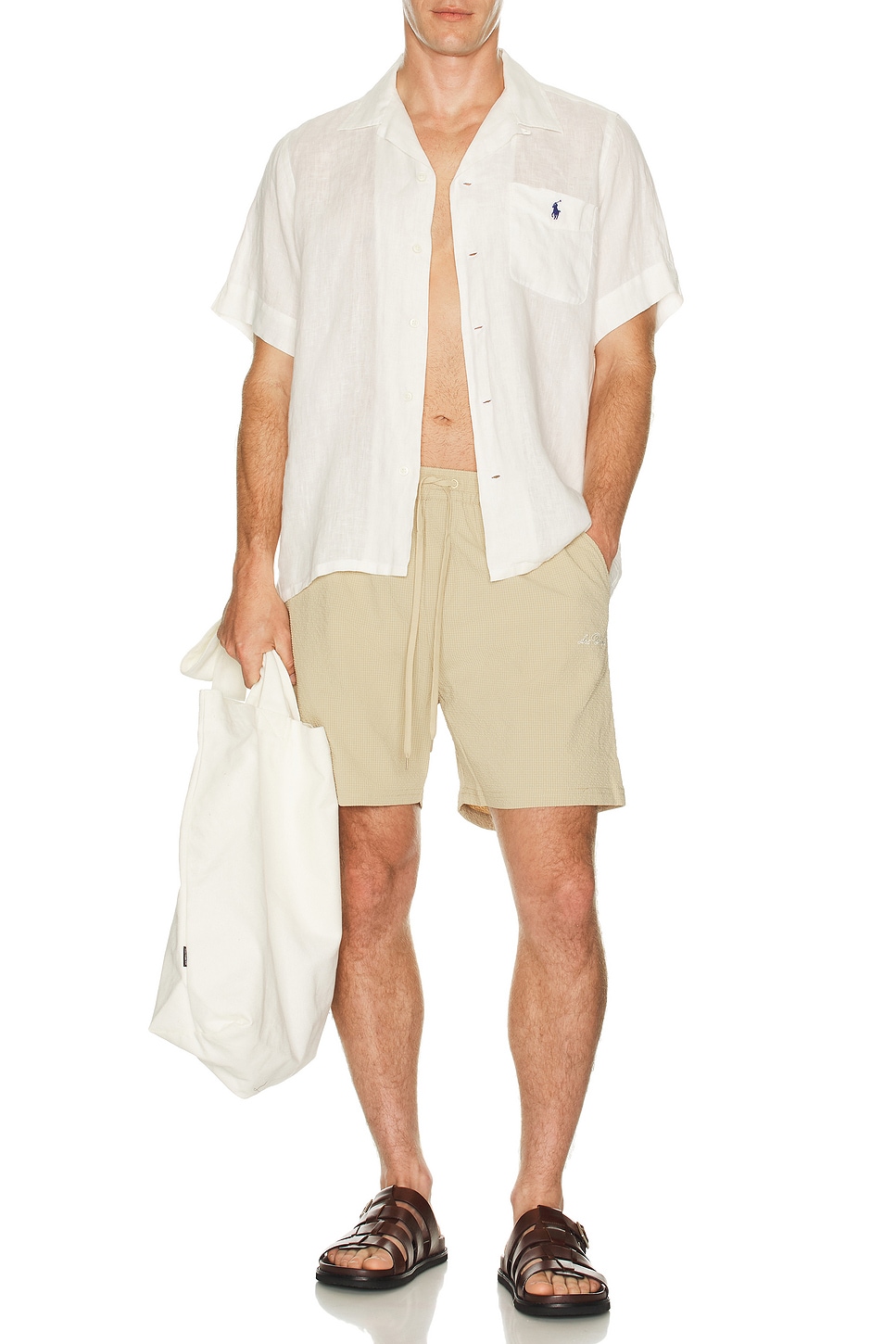 Stan Seersucker Swim Shorts - Thumbnail 6