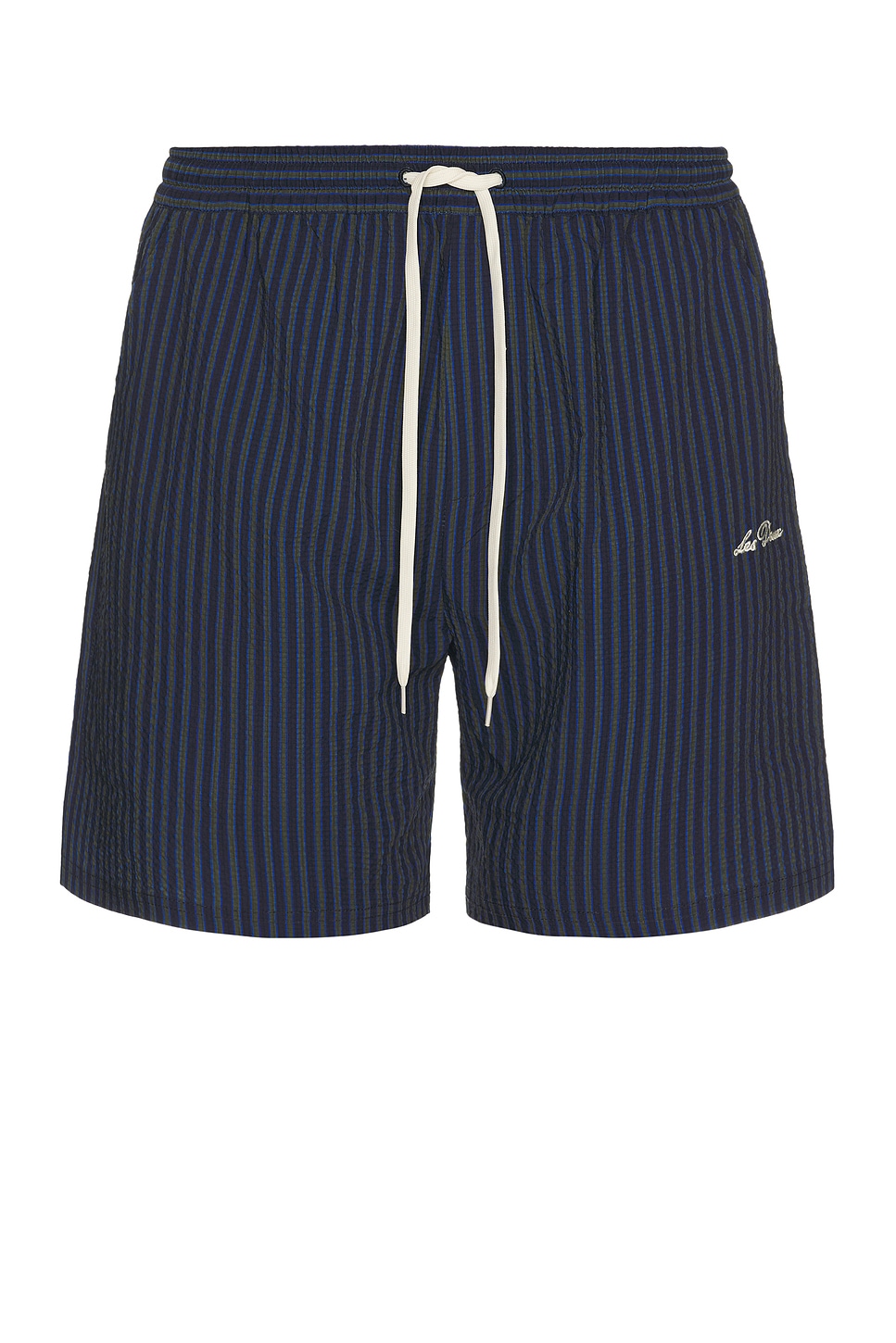 Stan Stripe Seersucker Swim Shorts - Thumbnail 1