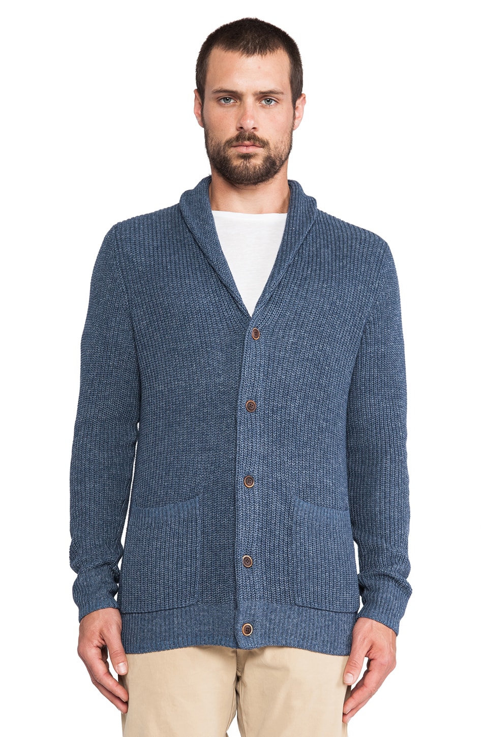 after/denim Yen Sweater Cardigan in Ink 