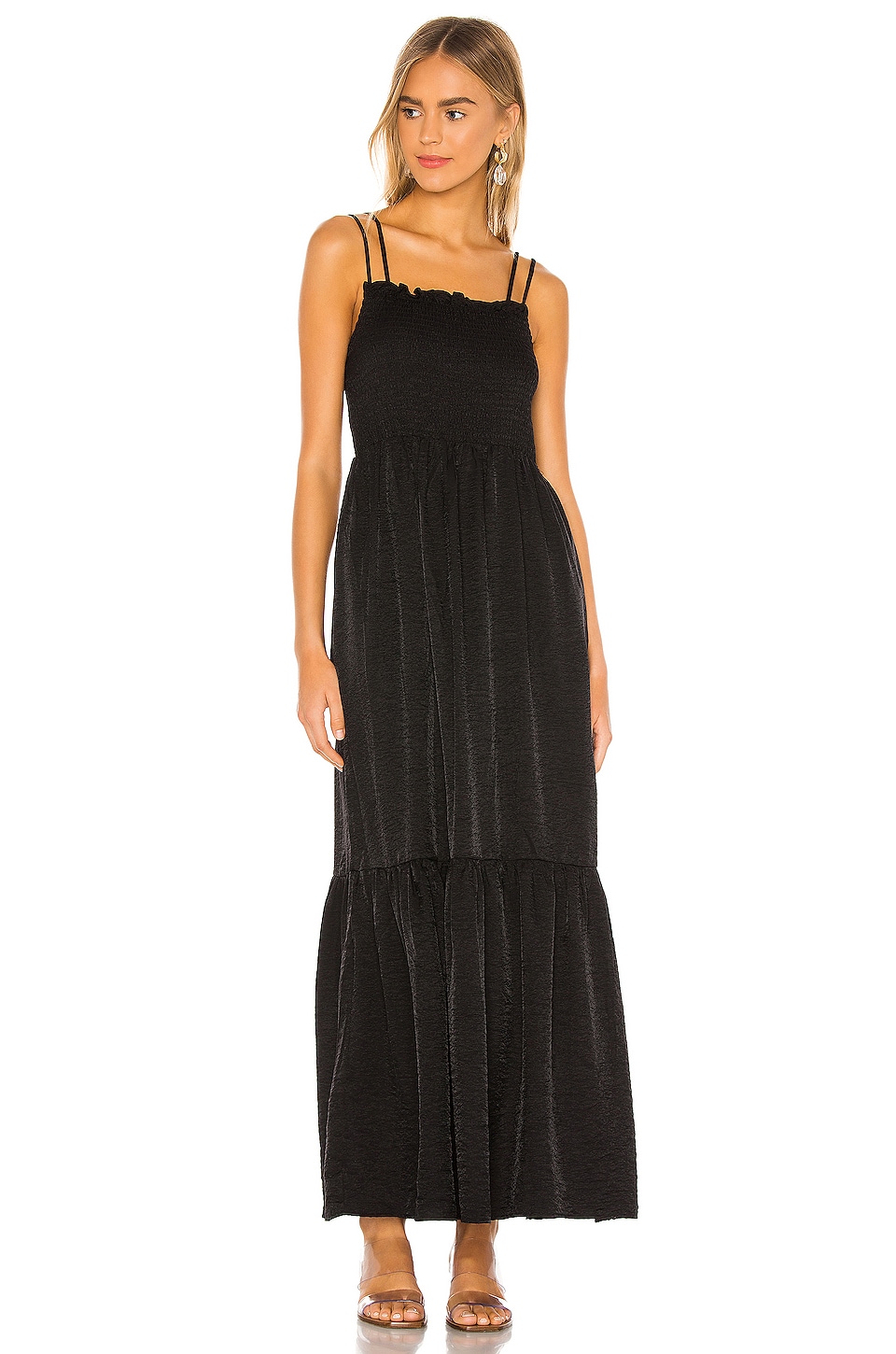 Line & Dot Blaque Maxi Dress in Black | REVOLVE