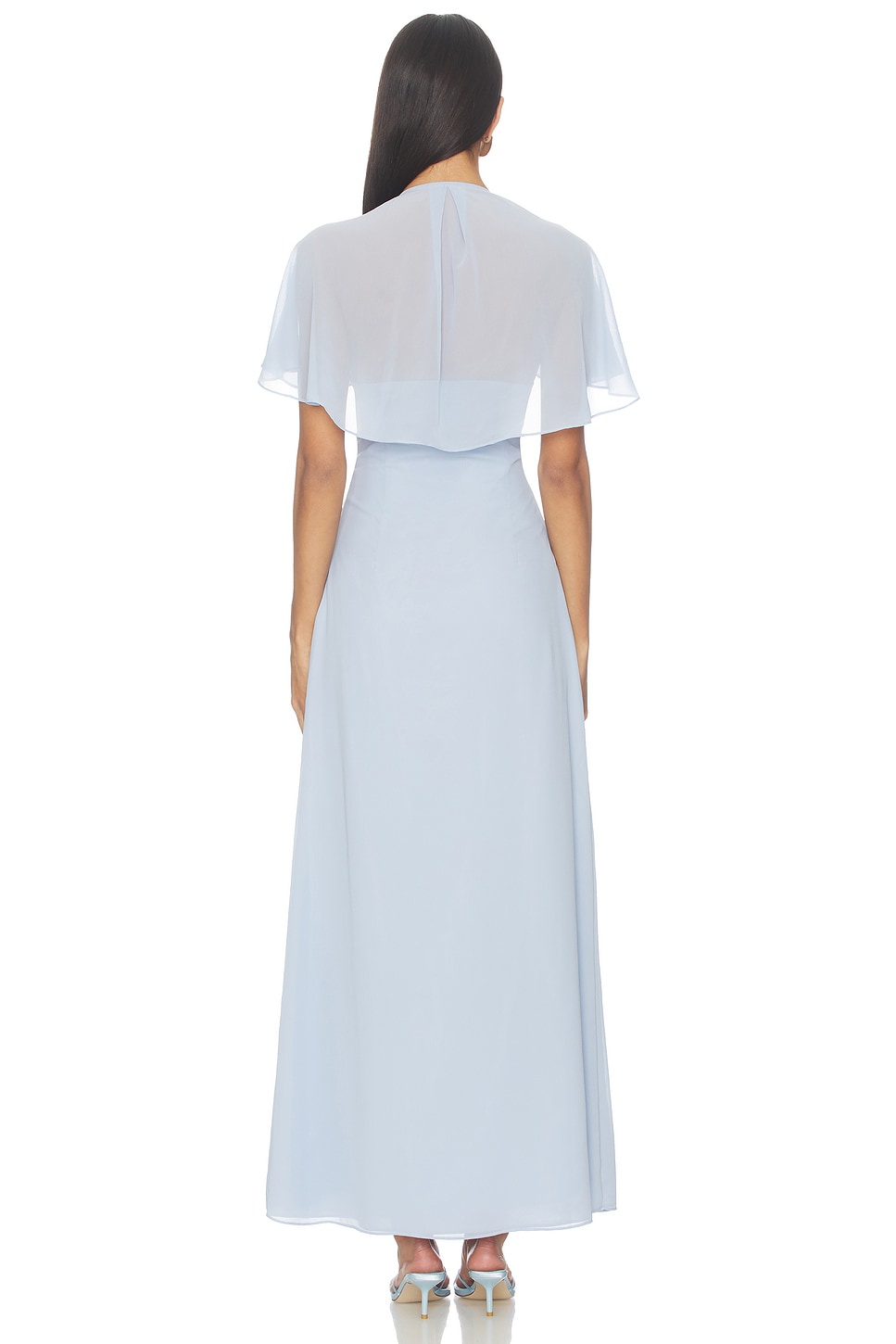 green emerald velvet dress Silhouette Dress Powder Blue main image 0