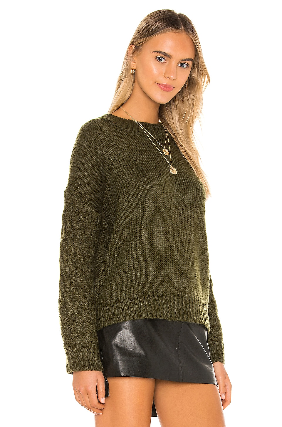 Line & Dot Juniper Sweater in Olive | REVOLVE