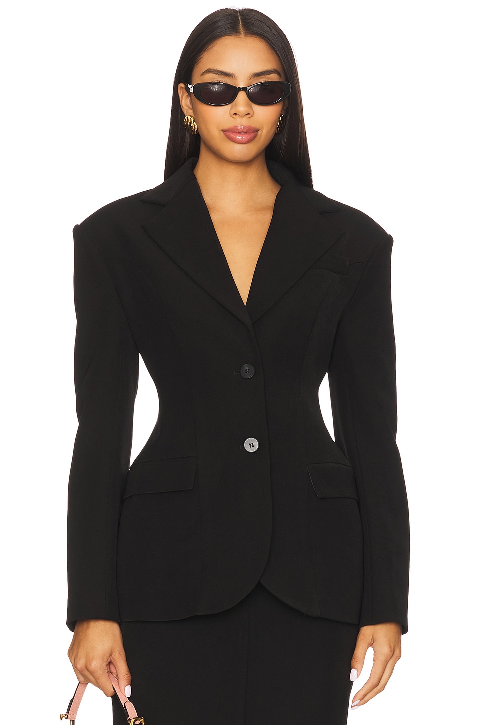 Line & Dot Ida Hourglass Blazer in Black | REVOLVE
