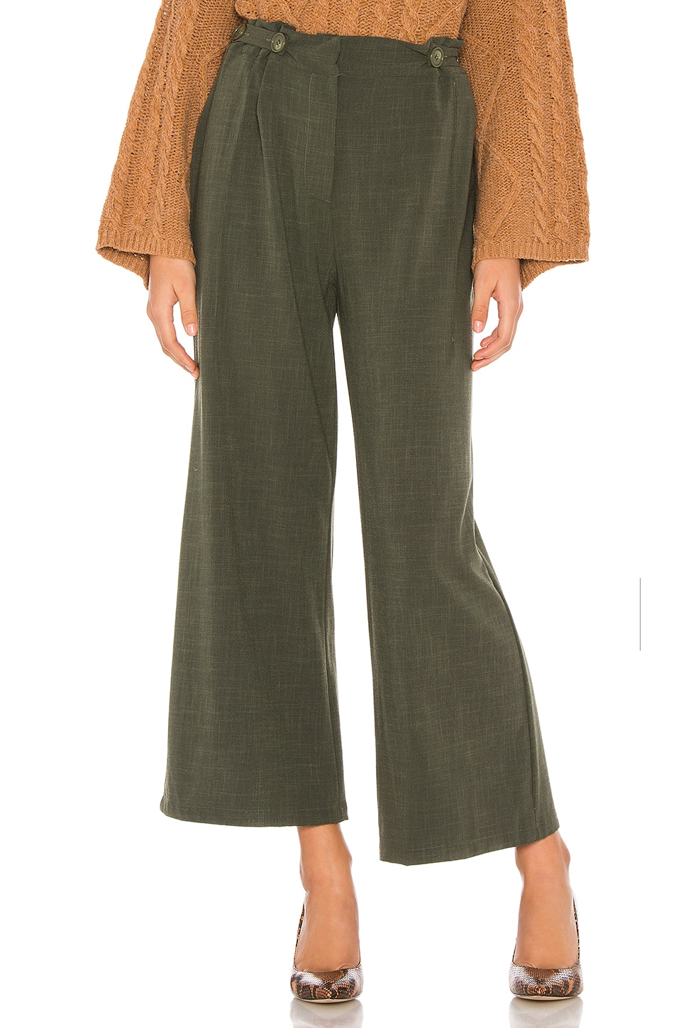 Line & Dot Poppy Pants in Olive | REVOLVE