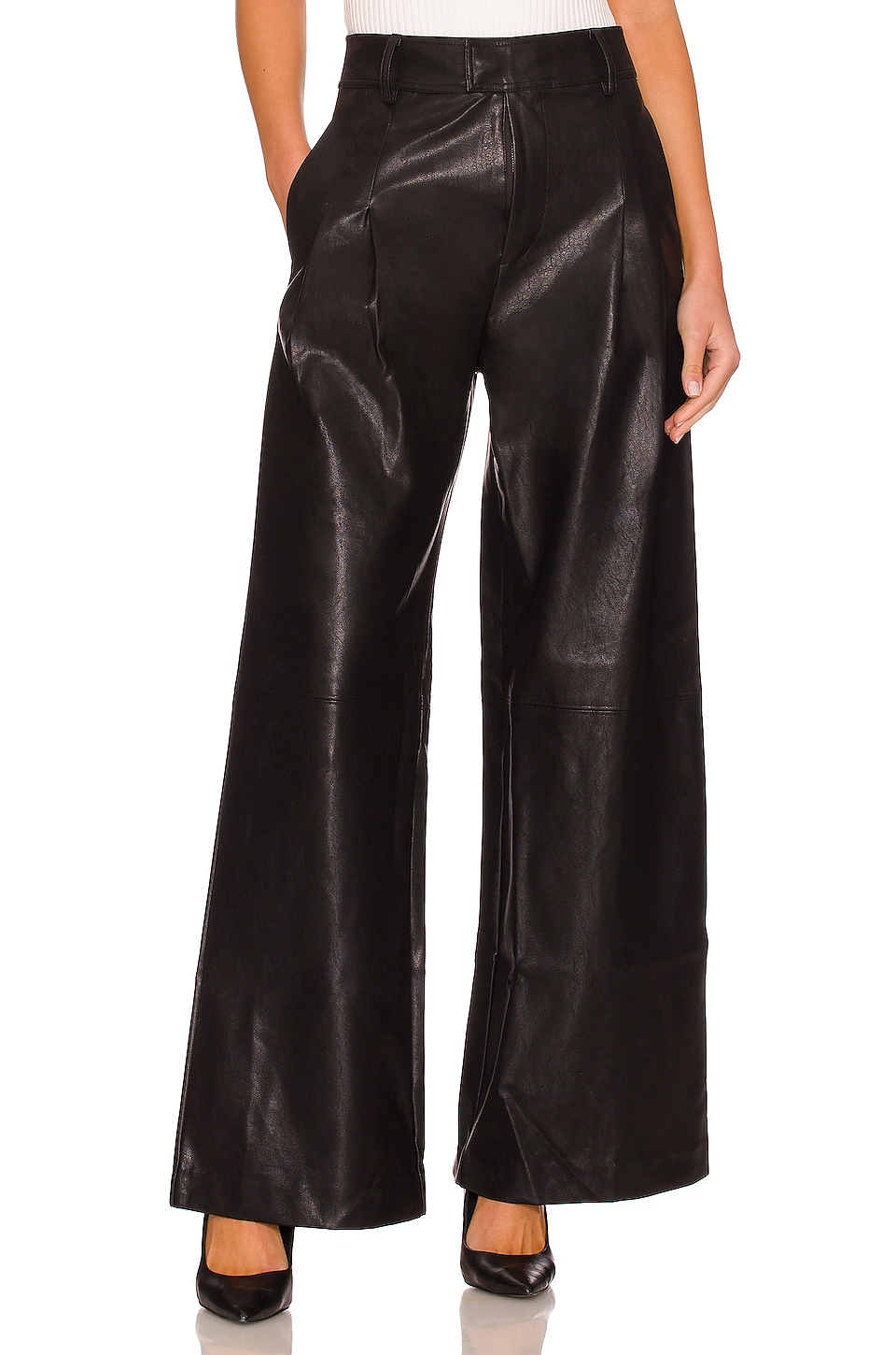 Line & Dot Mika Faux Leather Pant in Black | REVOLVE