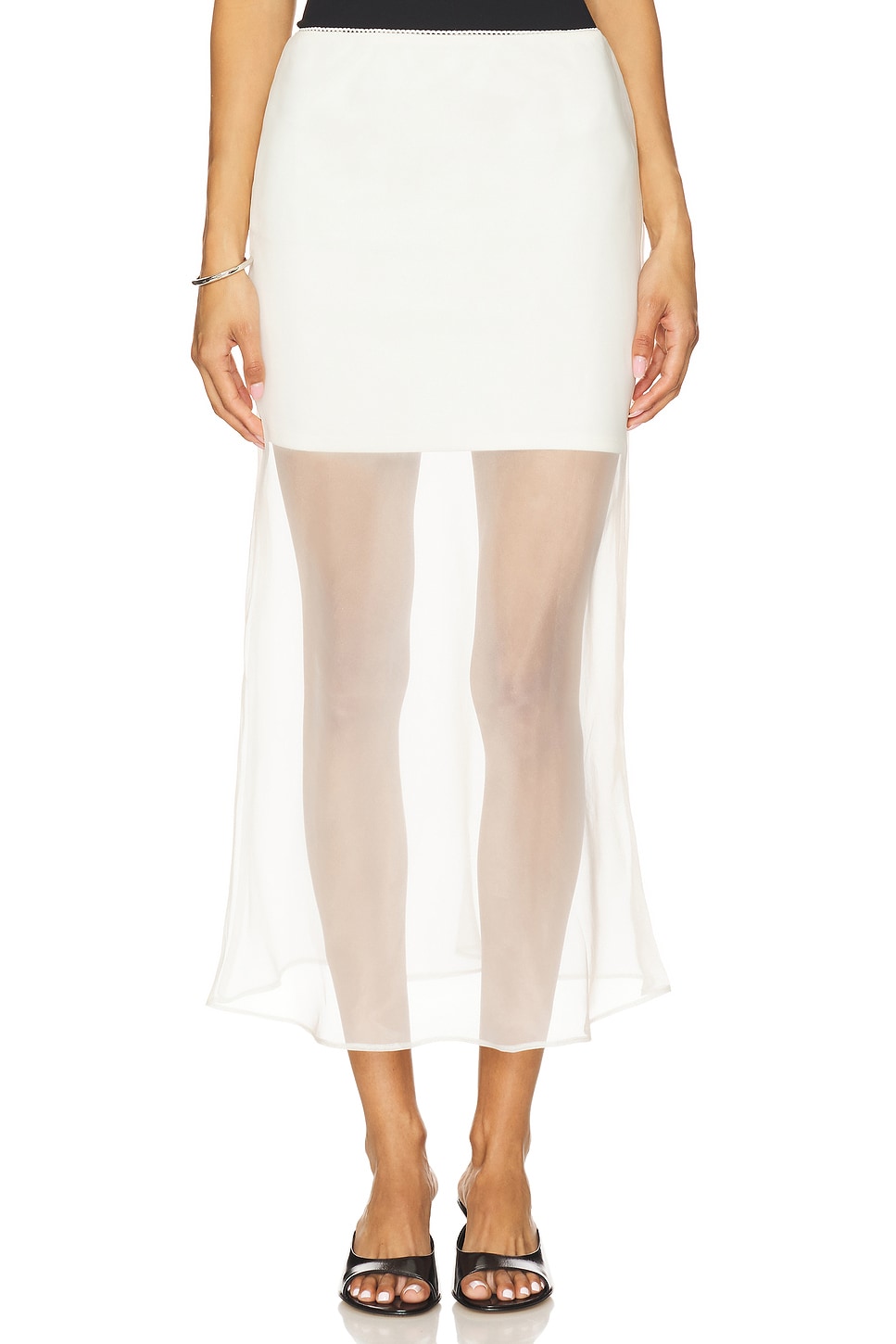 x REVOLVE Denman Midi Skirt