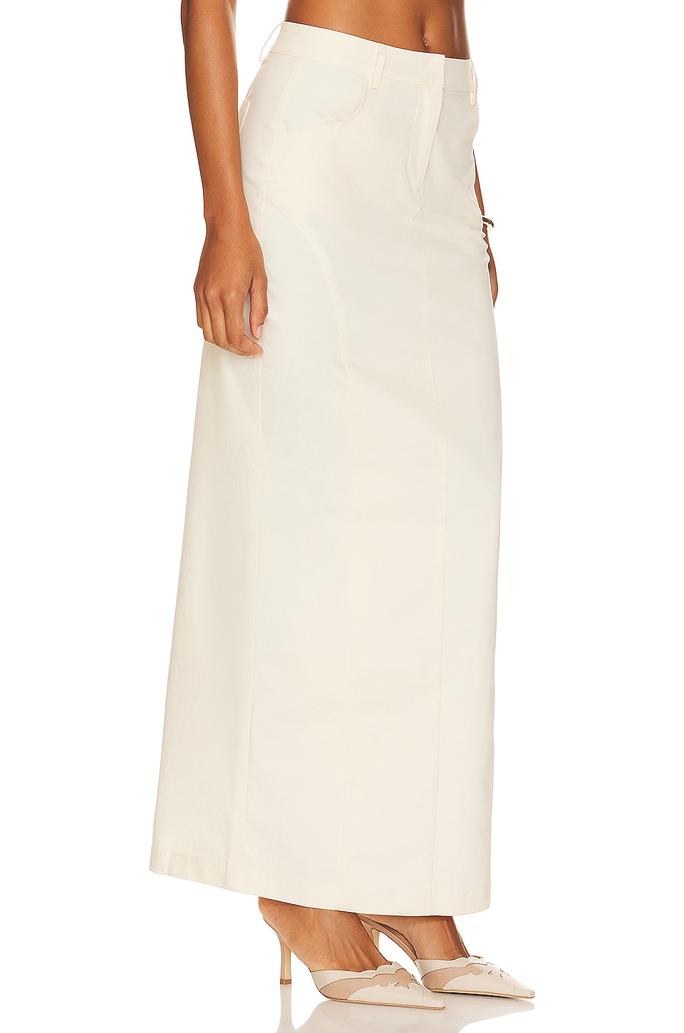 Line & Dot Jo Maxi Skirt in Taupe